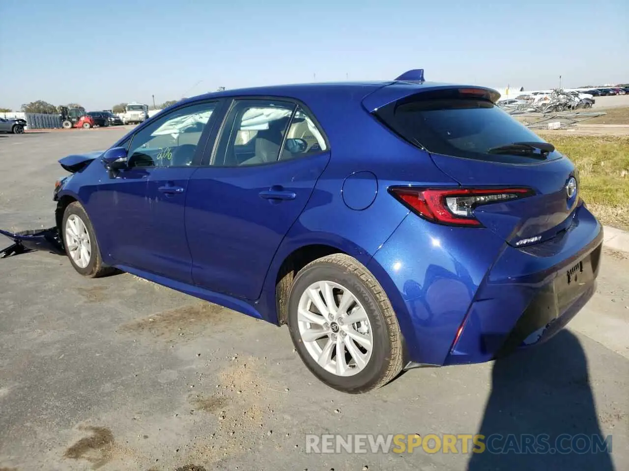 2 fotografías del automóvil dañado JTND4MBEXP3194191 TOYOTA COROLLA 2023
