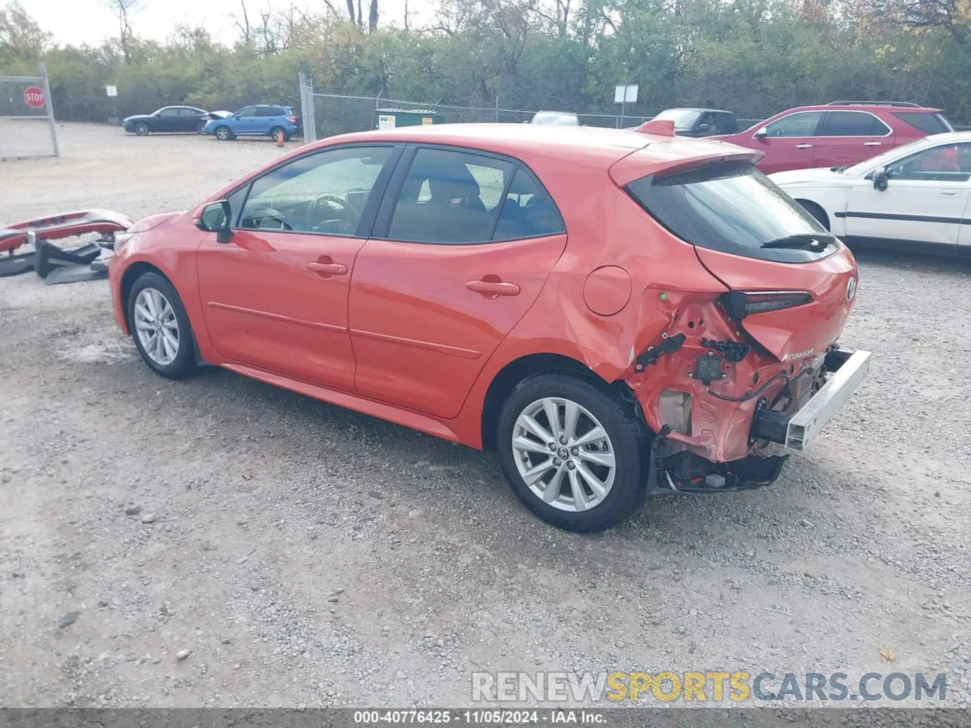 3 fotografías del automóvil dañado JTND4MBEXP3195793 TOYOTA COROLLA 2023