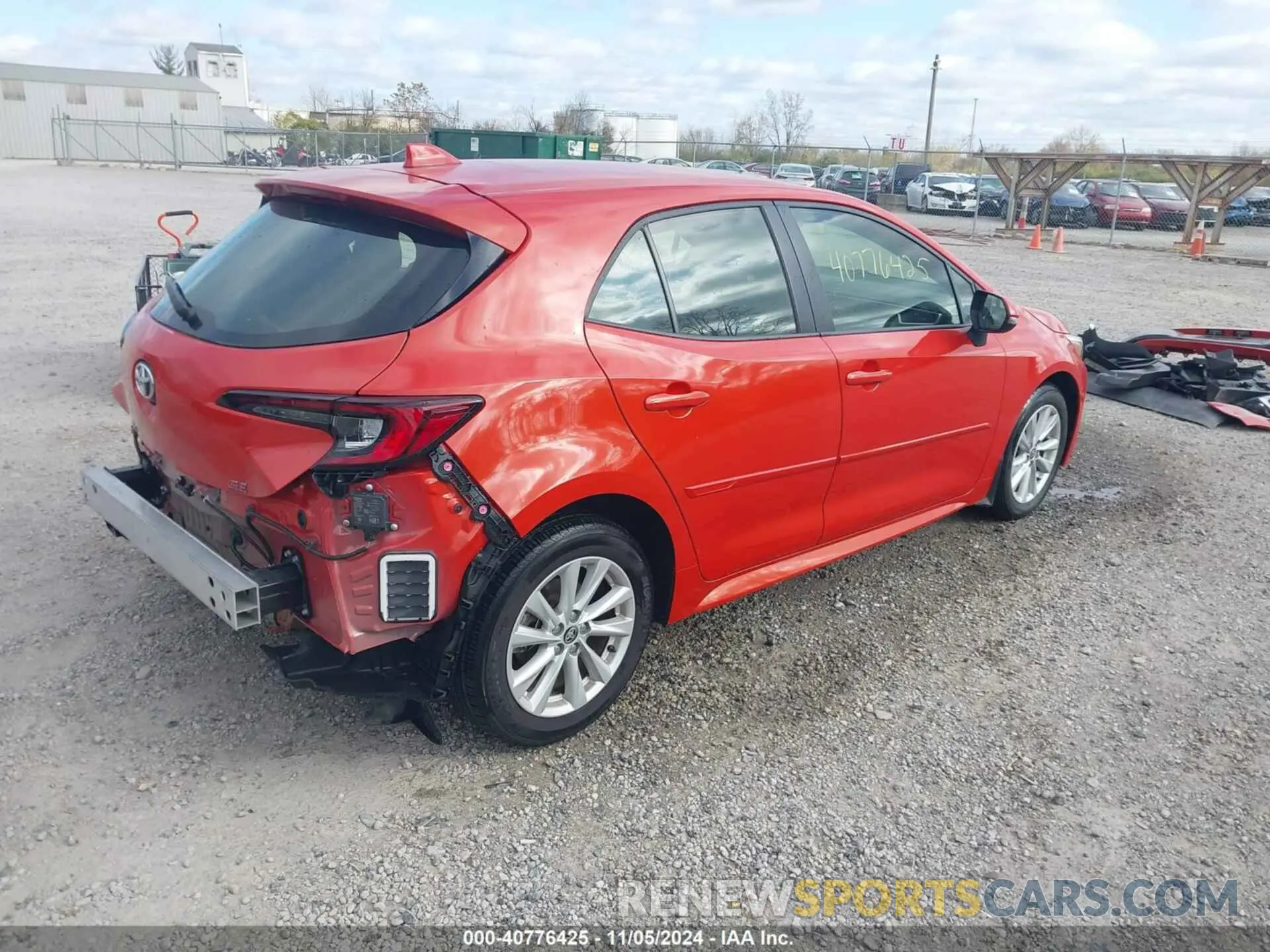 4 fotografías del automóvil dañado JTND4MBEXP3195793 TOYOTA COROLLA 2023