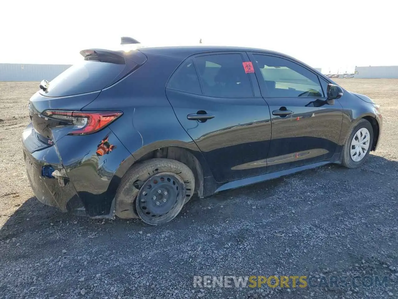 3 fotografías del automóvil dañado JTNK4MBE1P3210088 TOYOTA COROLLA 2023