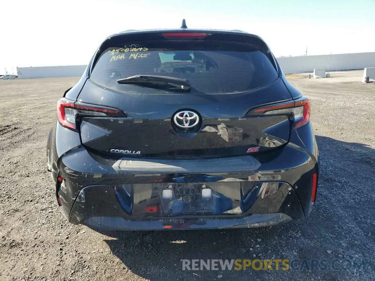 6 fotografías del automóvil dañado JTNK4MBE1P3210088 TOYOTA COROLLA 2023