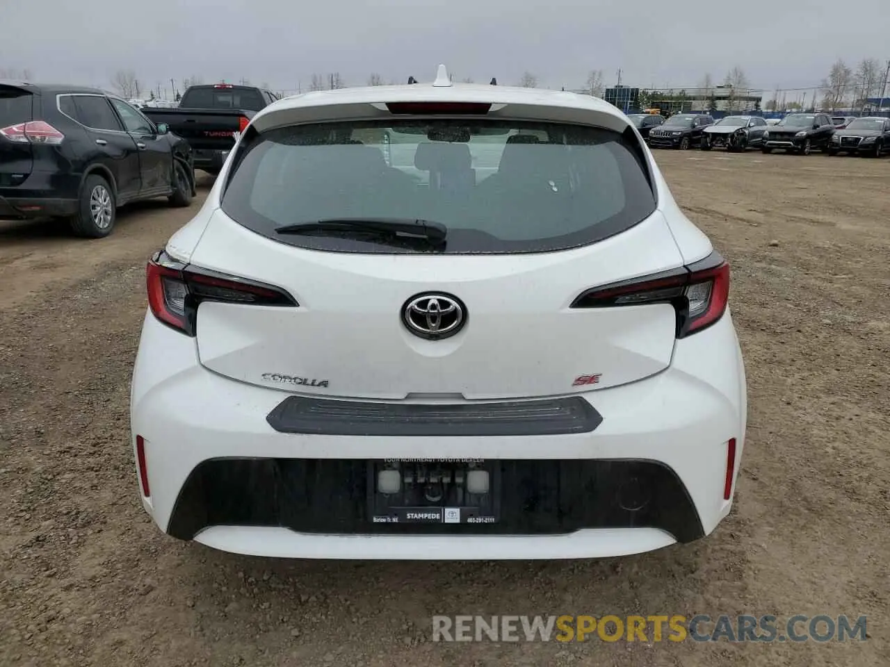 6 fotografías del automóvil dañado JTNK4MBE8P3205003 TOYOTA COROLLA 2023