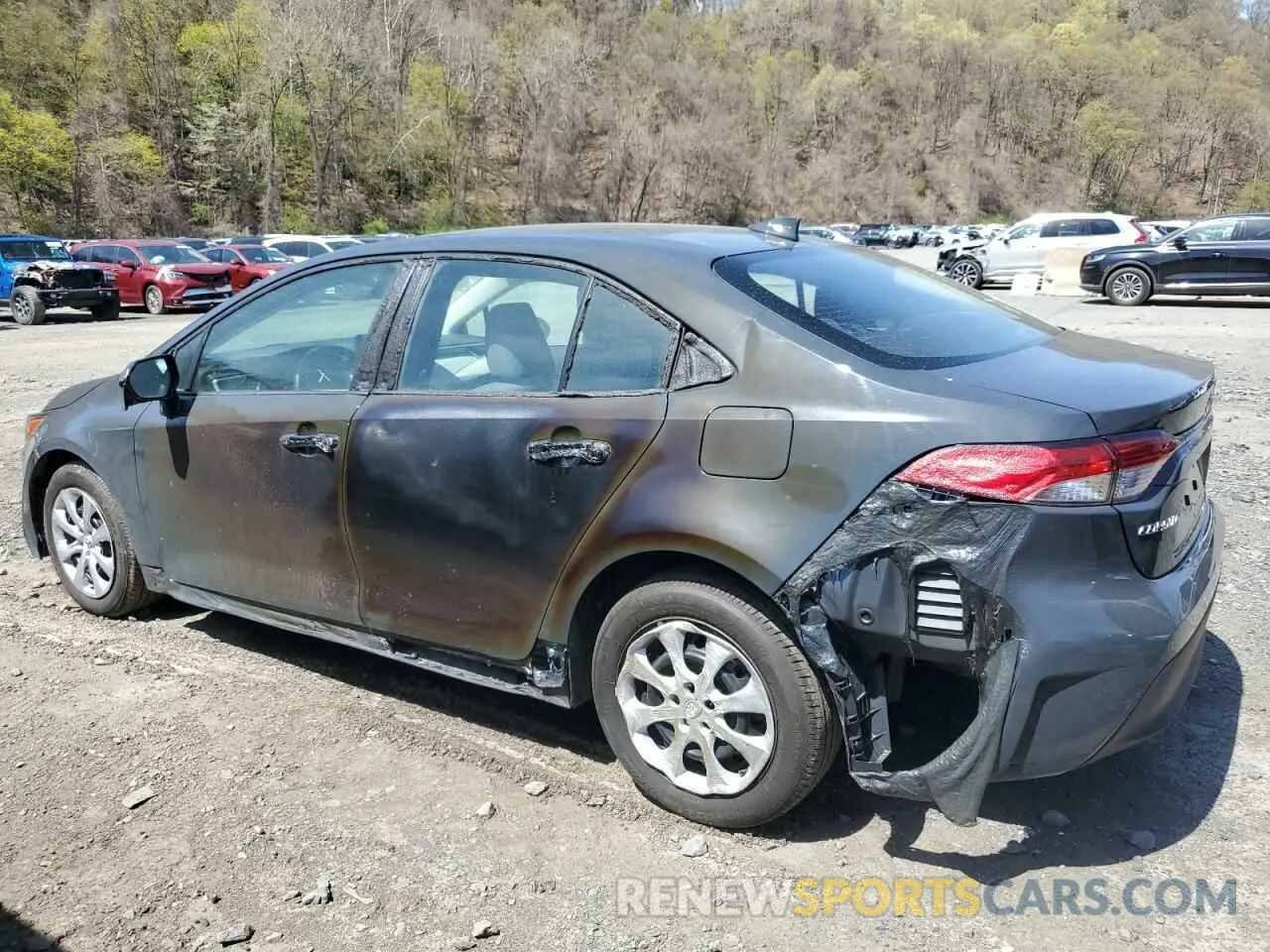 2 fotografías del automóvil dañado 5YFB4MDE0RP212295 TOYOTA COROLLA 2024
