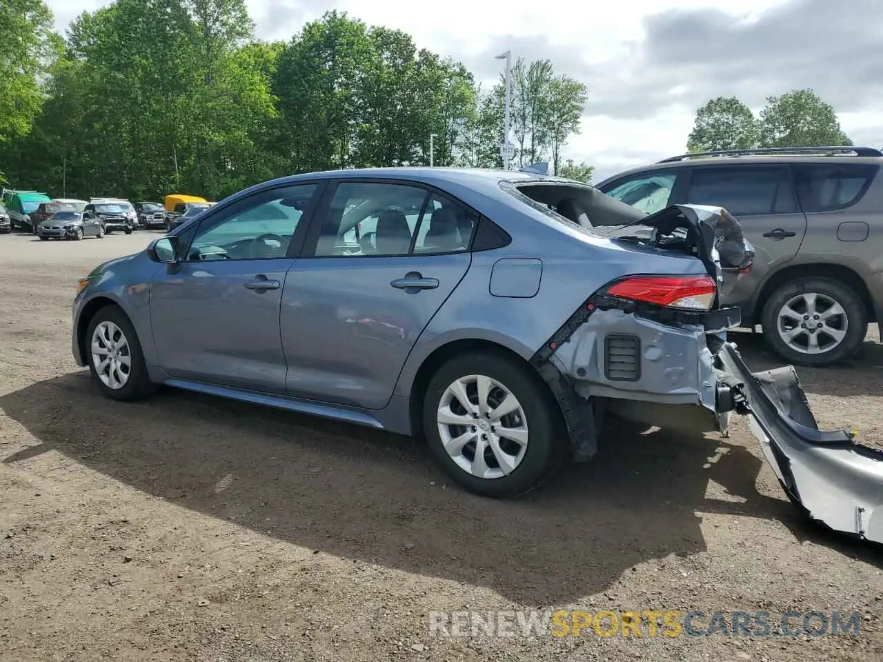 2 fotografías del automóvil dañado 5YFB4MDE1RP111184 TOYOTA COROLLA 2024
