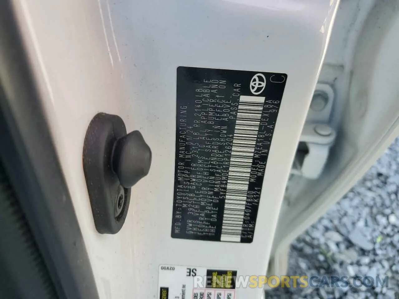 14 fotografías del automóvil dañado 5YFB4MDE1RP126204 TOYOTA COROLLA 2024