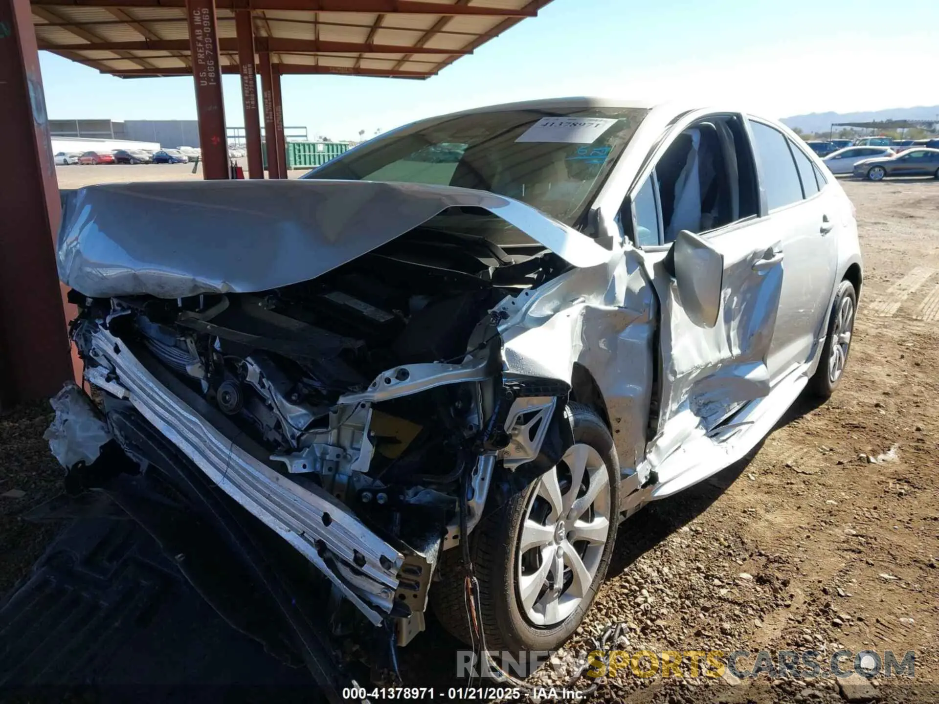 2 fotografías del automóvil dañado 5YFB4MDE1RP183356 TOYOTA COROLLA 2024