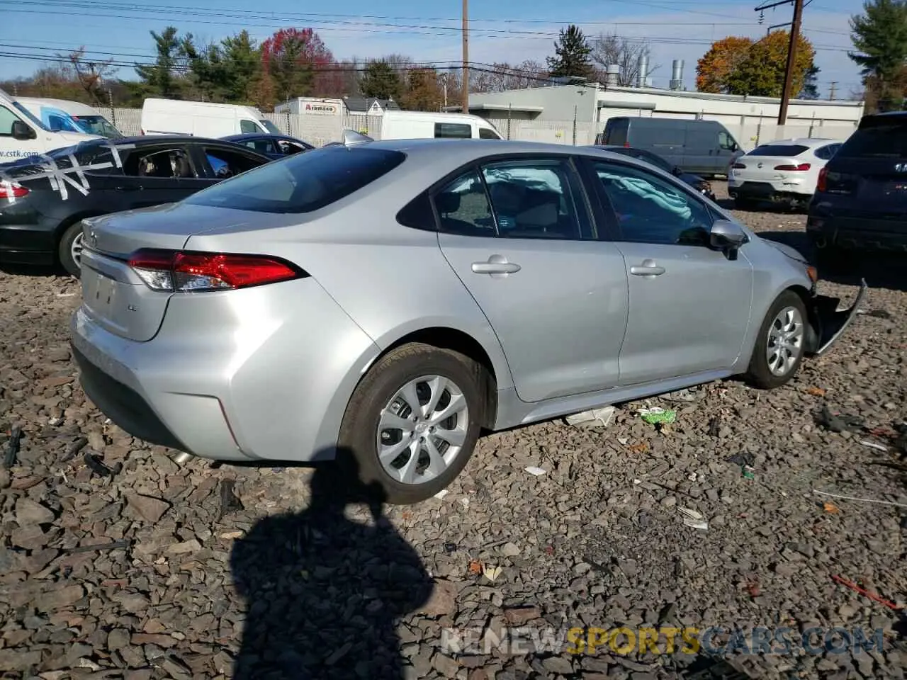 3 fotografías del automóvil dañado 5YFB4MDE2RP142380 TOYOTA COROLLA 2024