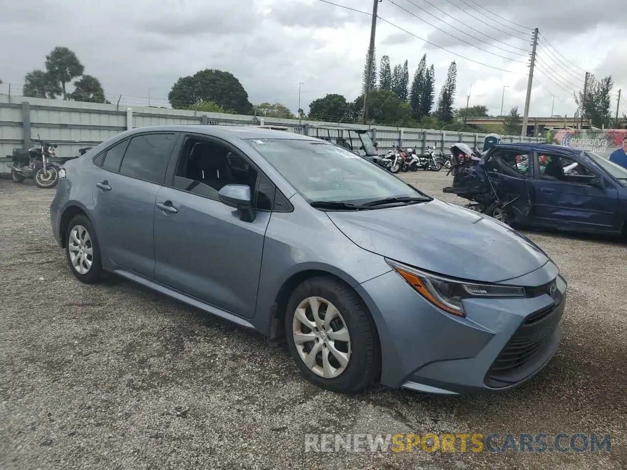 4 fotografías del automóvil dañado 5YFB4MDE2RP145375 TOYOTA COROLLA 2024