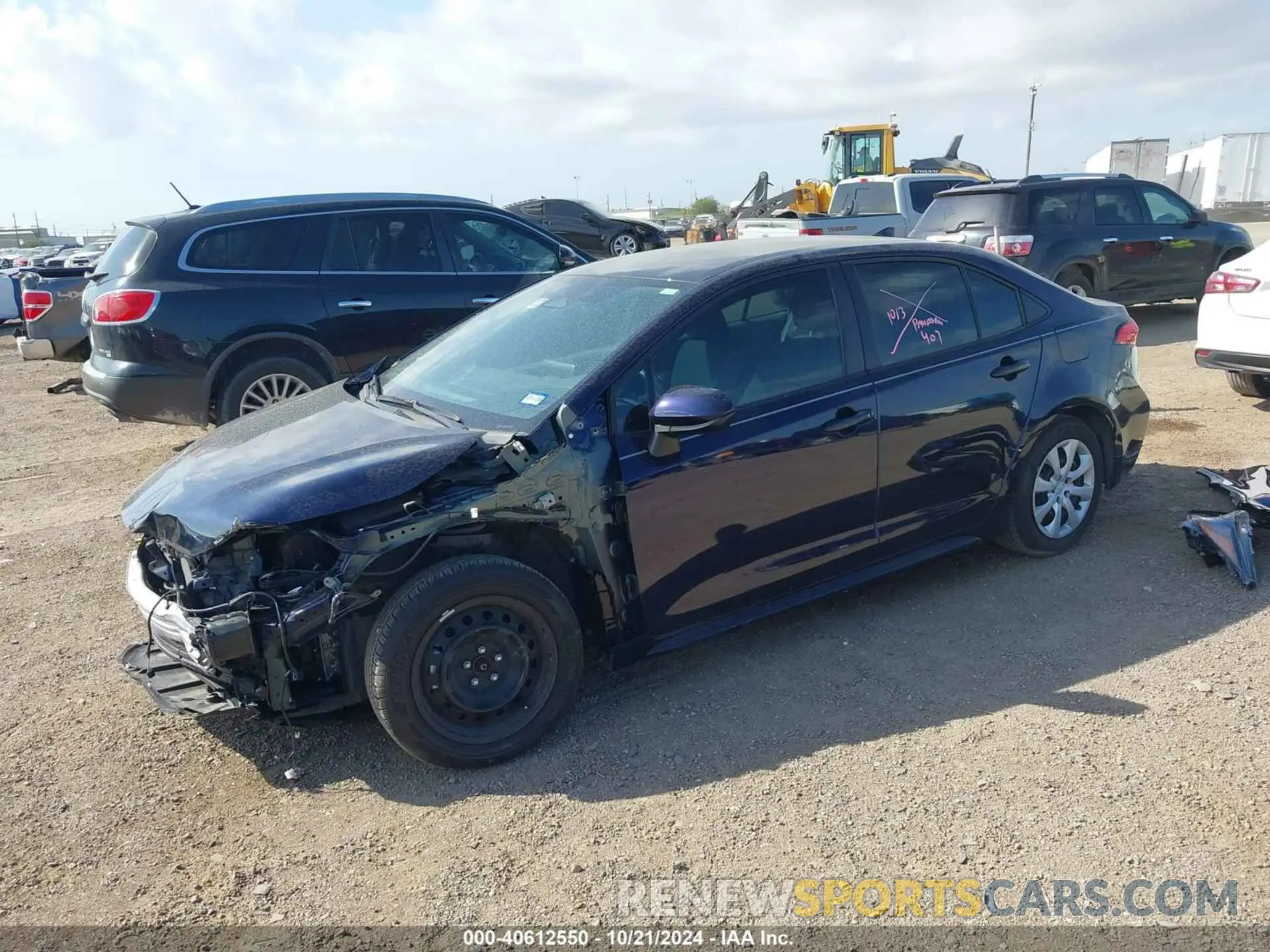 2 fotografías del automóvil dañado 5YFB4MDE3RP121439 TOYOTA COROLLA 2024