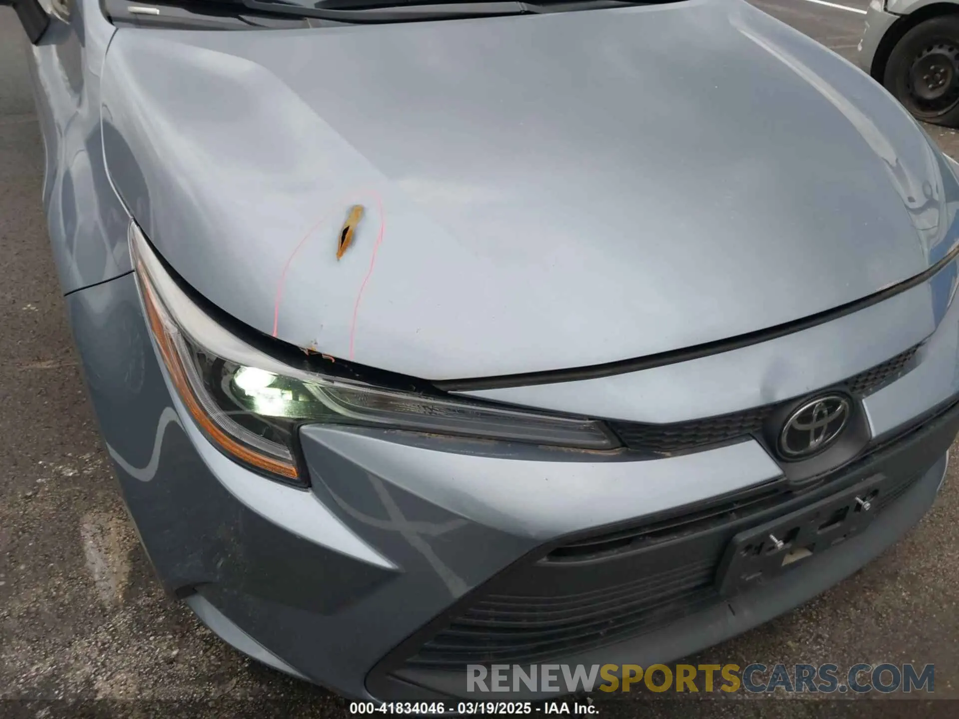 6 fotografías del automóvil dañado 5YFB4MDE3RP124485 TOYOTA COROLLA 2024