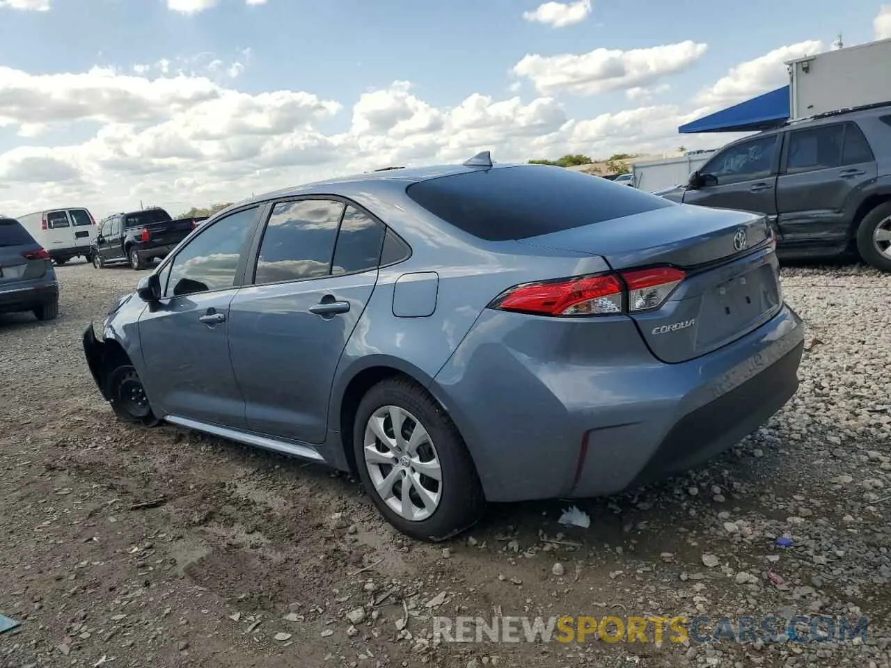 2 fotografías del automóvil dañado 5YFB4MDE3RP167689 TOYOTA COROLLA 2024