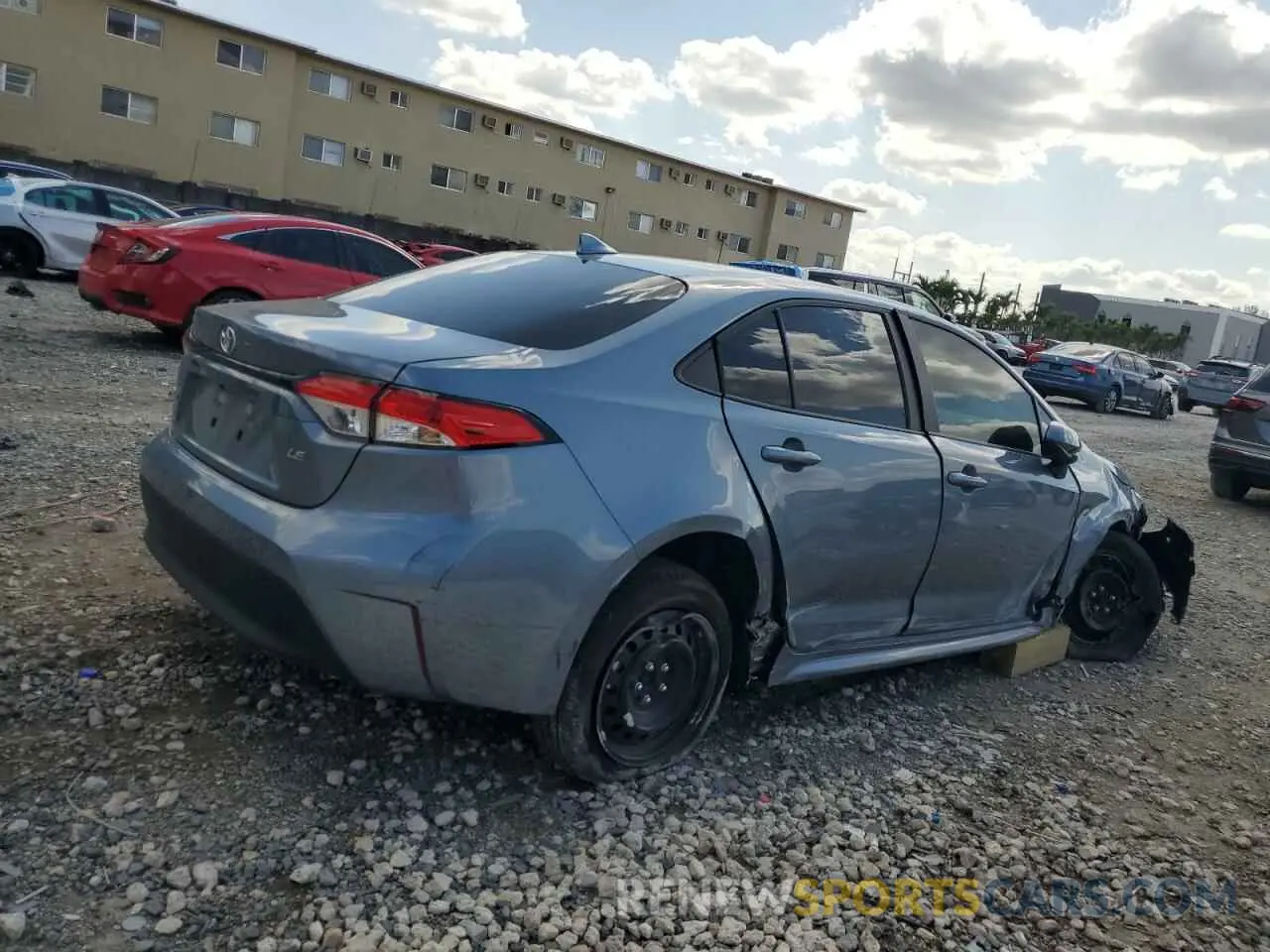 3 fotografías del automóvil dañado 5YFB4MDE3RP167689 TOYOTA COROLLA 2024