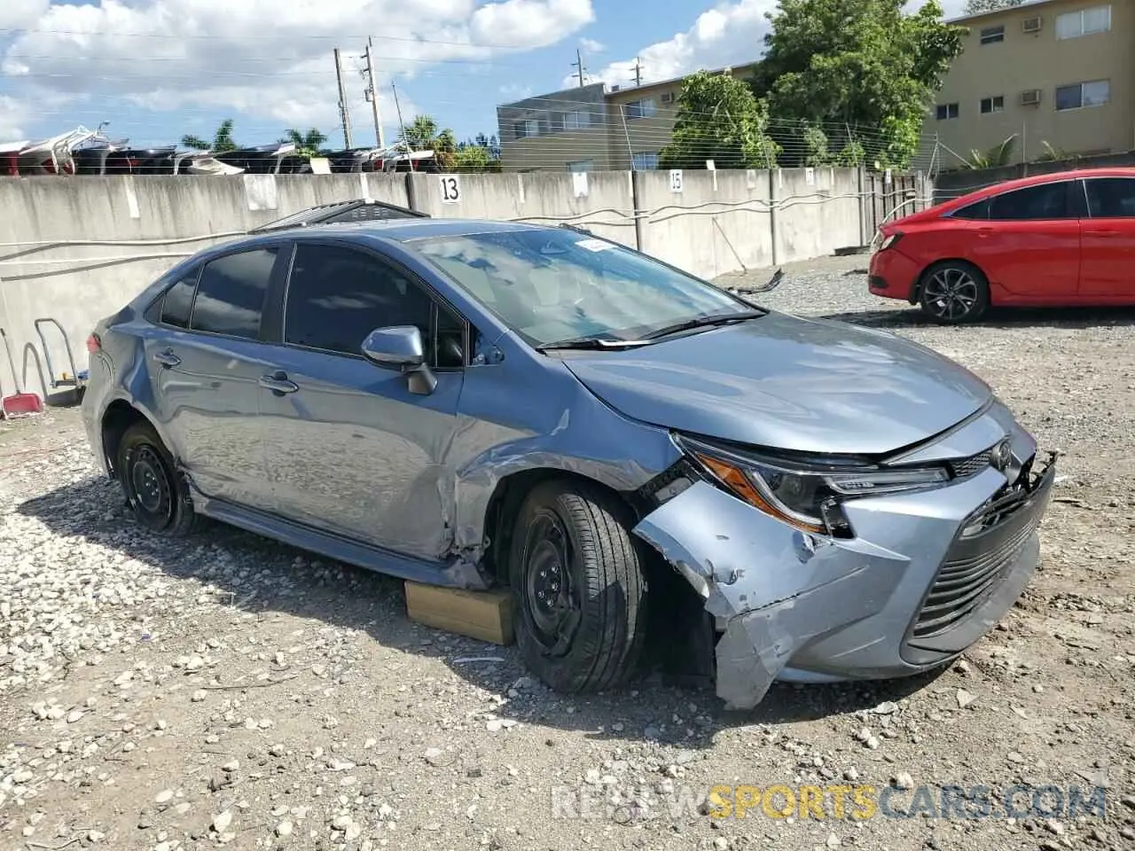4 fotografías del automóvil dañado 5YFB4MDE3RP167689 TOYOTA COROLLA 2024