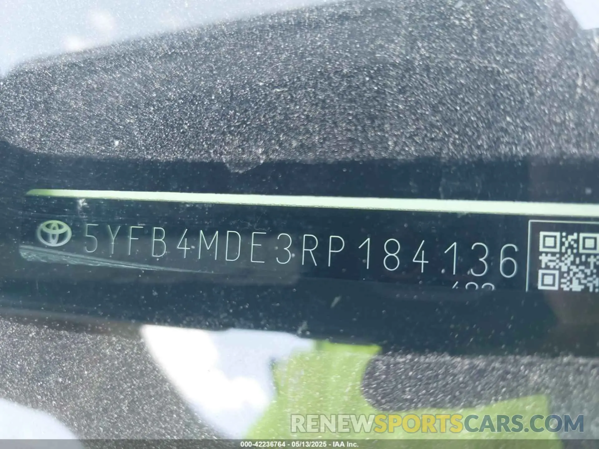 9 fotografías del automóvil dañado 5YFB4MDE3RP184136 TOYOTA COROLLA 2024