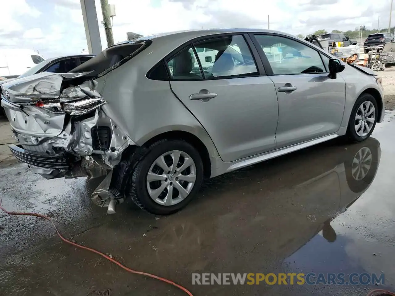 3 fotografías del automóvil dañado 5YFB4MDE4RP089293 TOYOTA COROLLA 2024