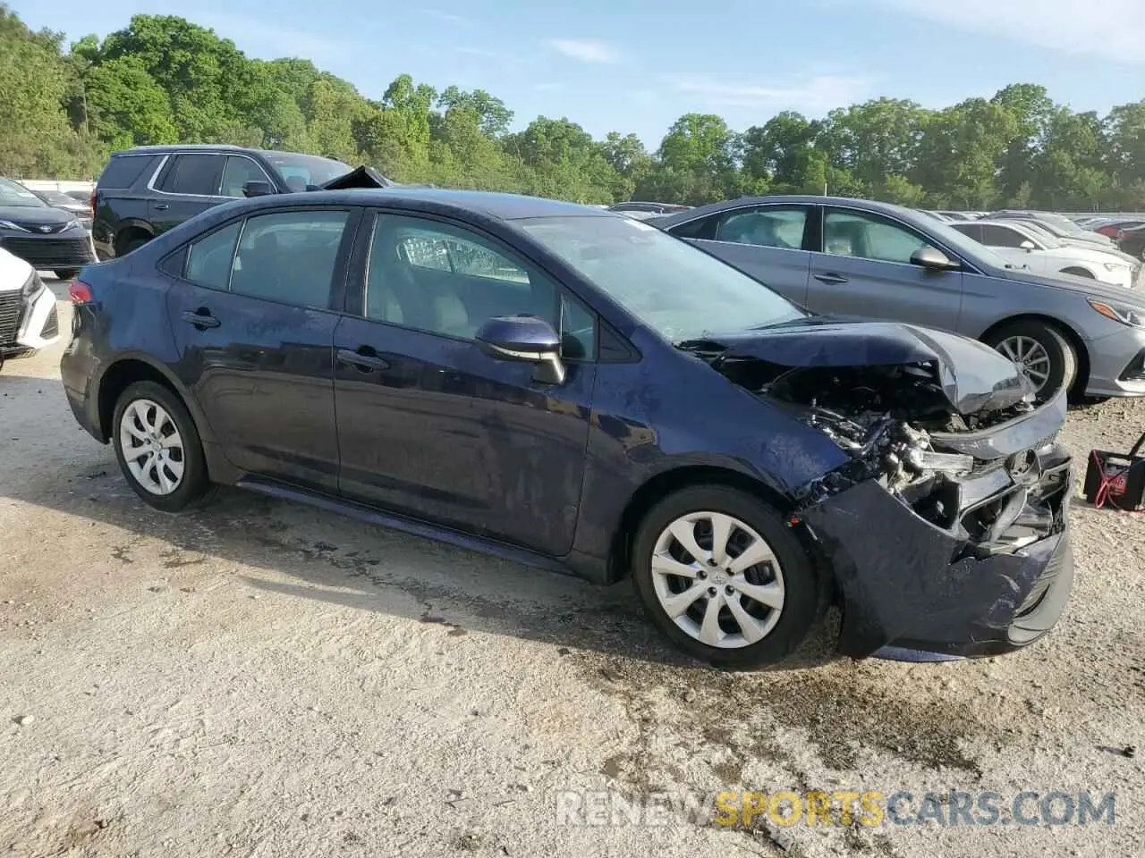 4 fotografías del automóvil dañado 5YFB4MDE4RP111146 TOYOTA COROLLA 2024