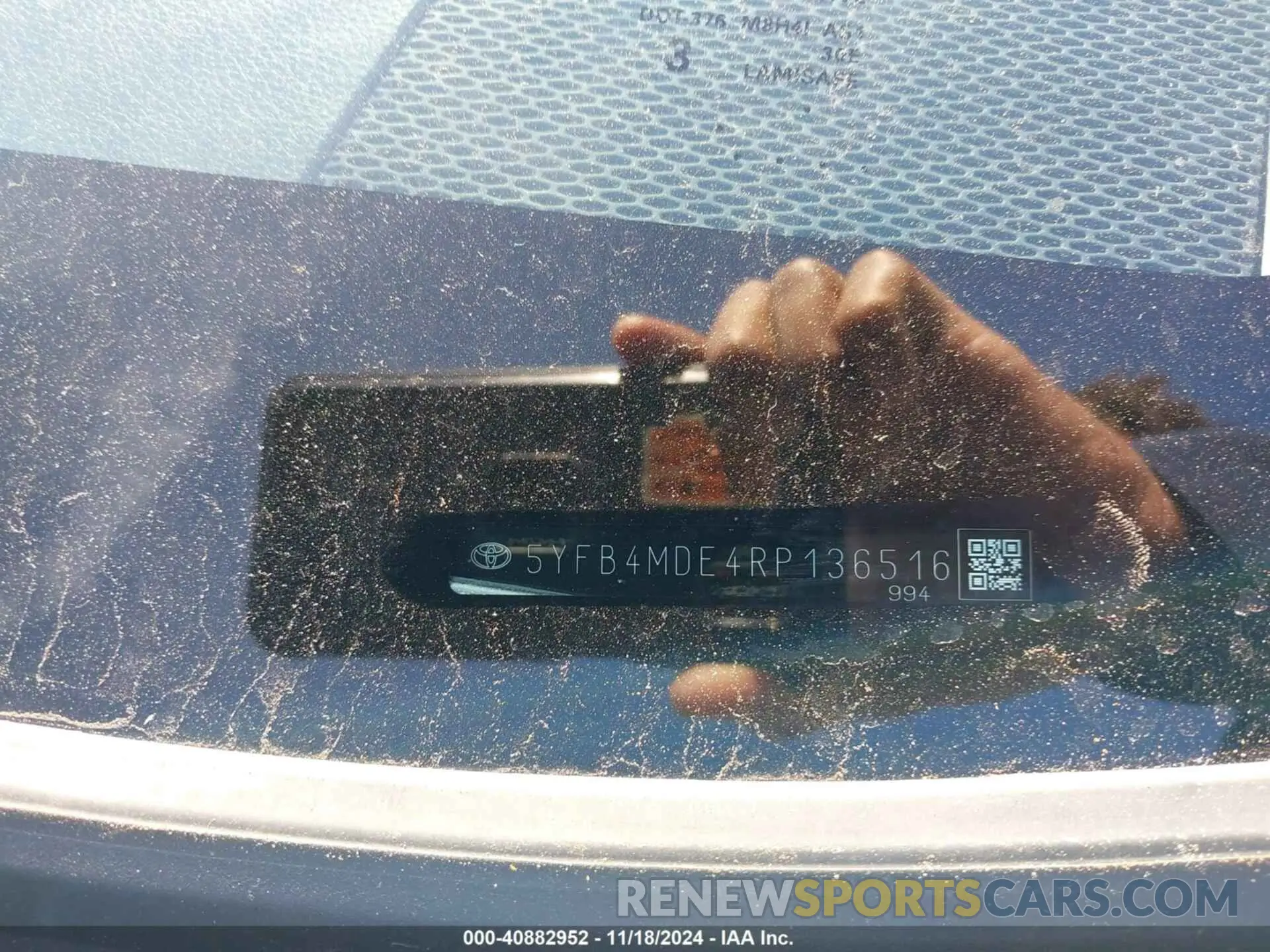 9 fotografías del automóvil dañado 5YFB4MDE4RP136516 TOYOTA COROLLA 2024