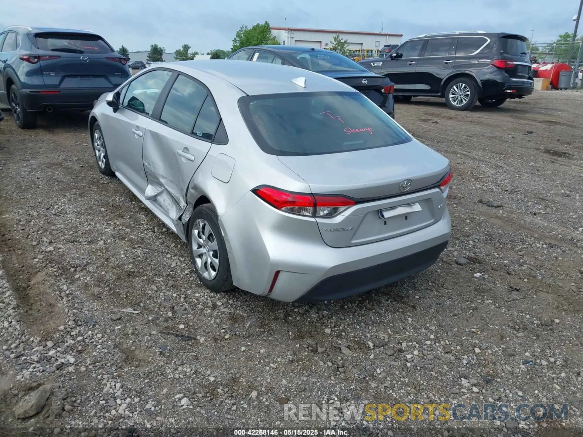 3 fotografías del automóvil dañado 5YFB4MDE4RP150562 TOYOTA COROLLA 2024