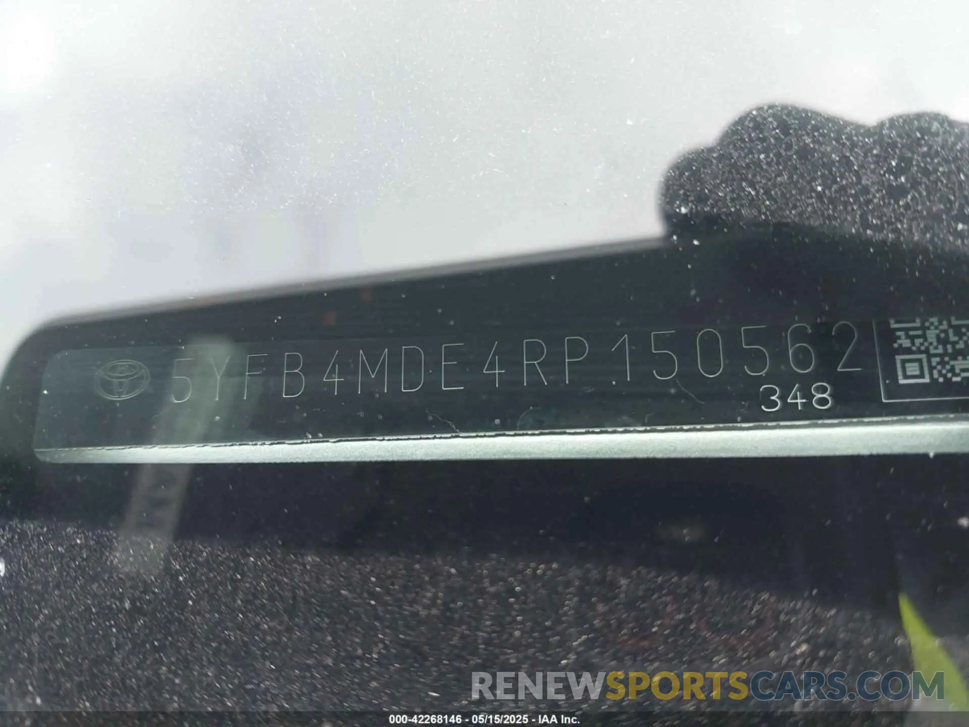 9 fotografías del automóvil dañado 5YFB4MDE4RP150562 TOYOTA COROLLA 2024
