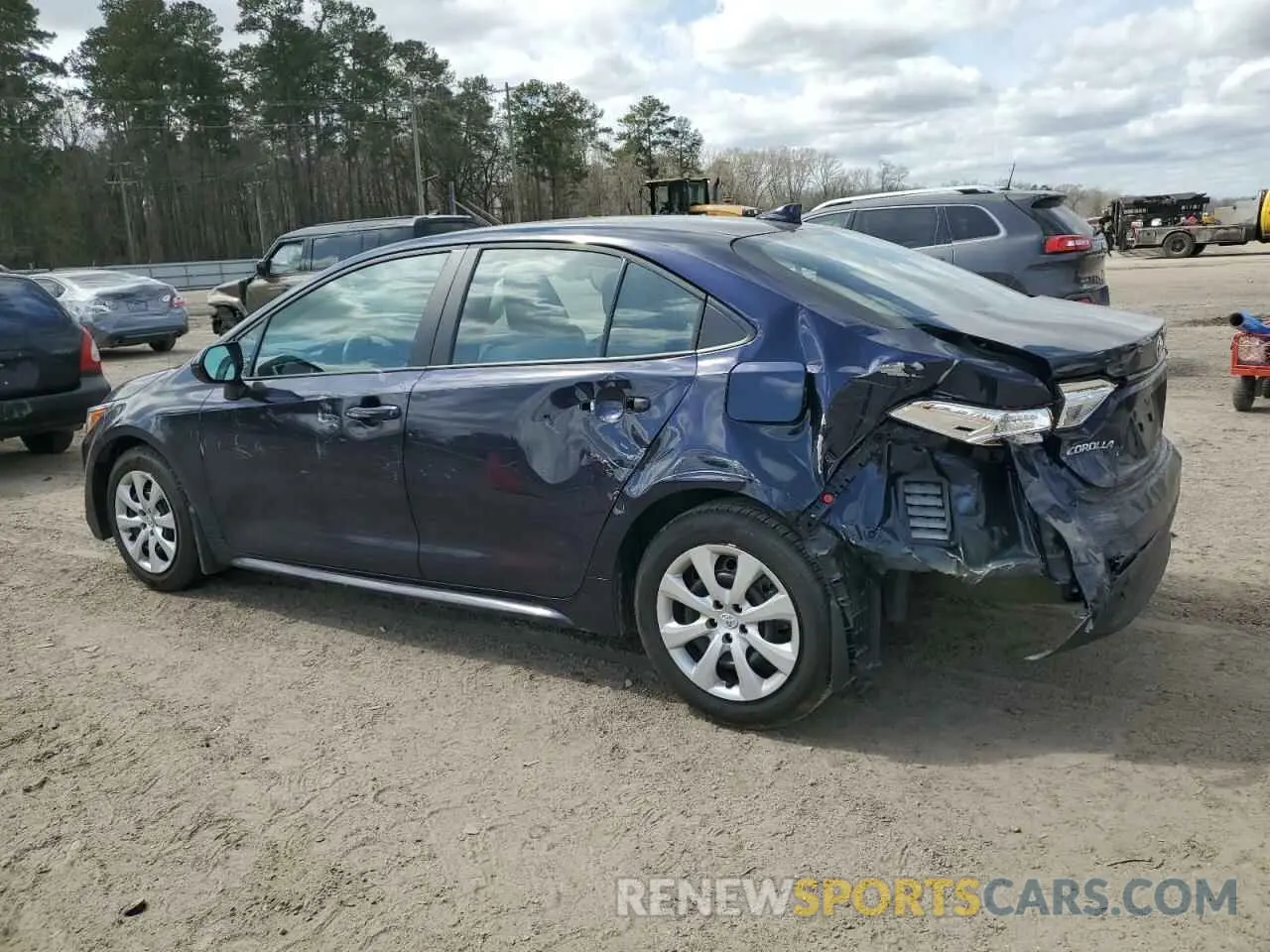 2 fotografías del automóvil dañado 5YFB4MDE4RP217578 TOYOTA COROLLA 2024