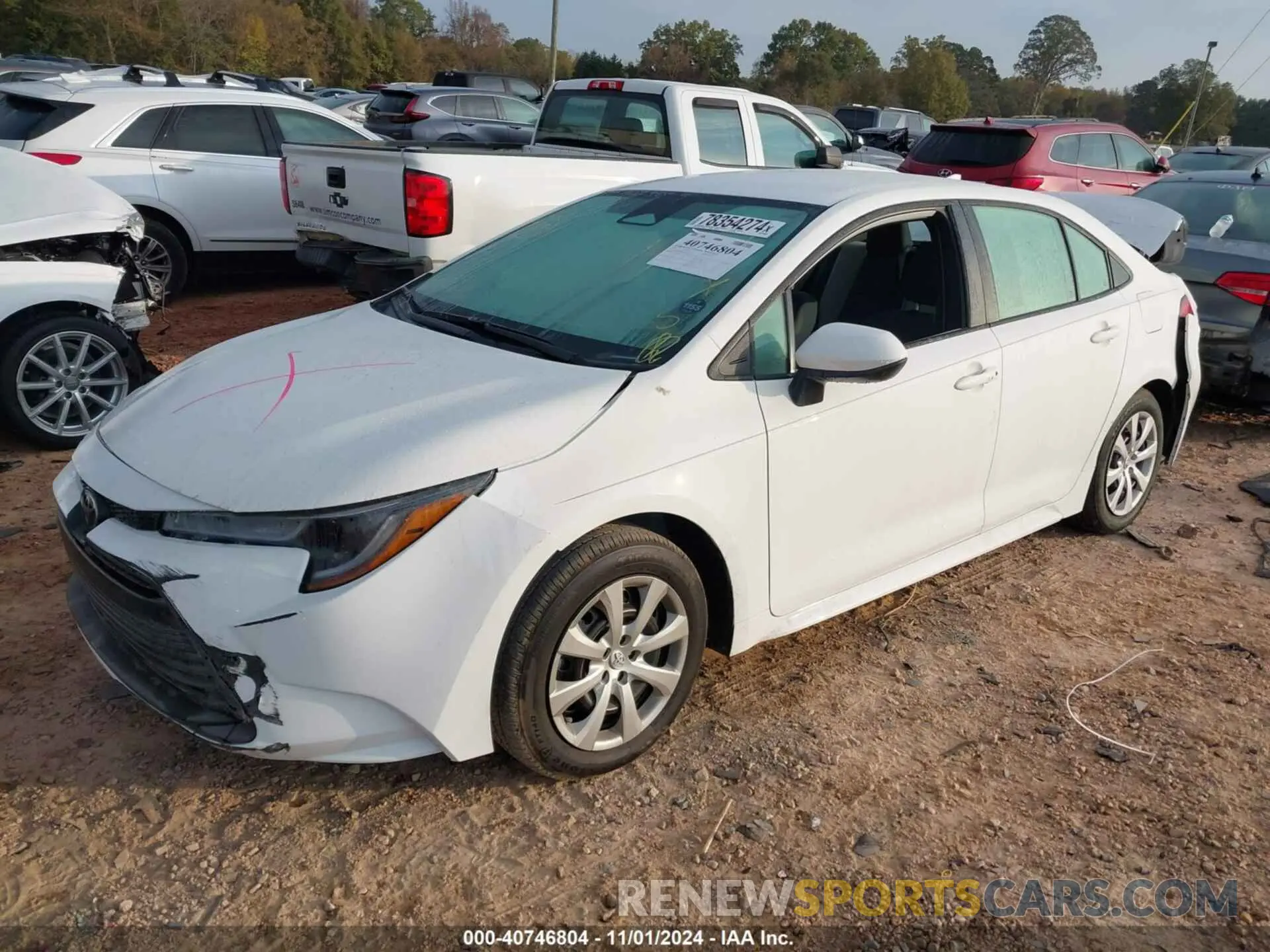 2 fotografías del automóvil dañado 5YFB4MDE4RP221534 TOYOTA COROLLA 2024