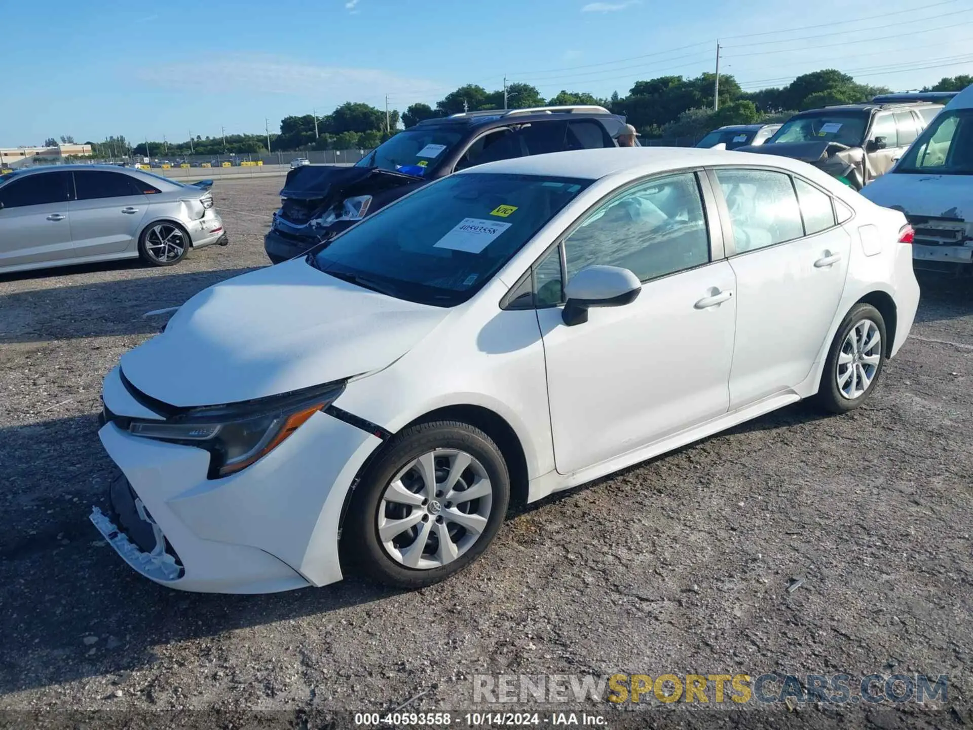 2 fotografías del automóvil dañado 5YFB4MDE5RP145919 TOYOTA COROLLA 2024