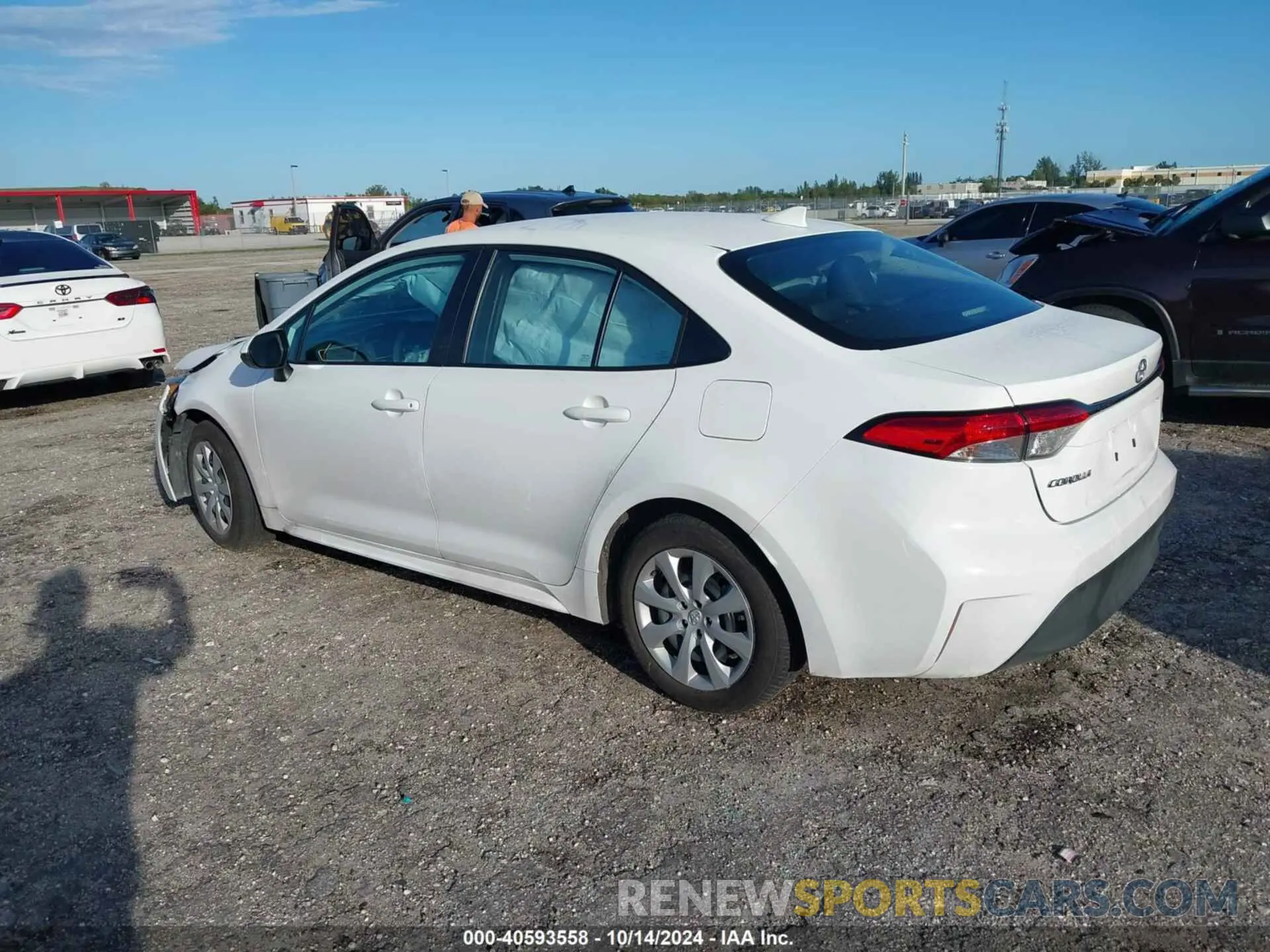 3 fotografías del automóvil dañado 5YFB4MDE5RP145919 TOYOTA COROLLA 2024