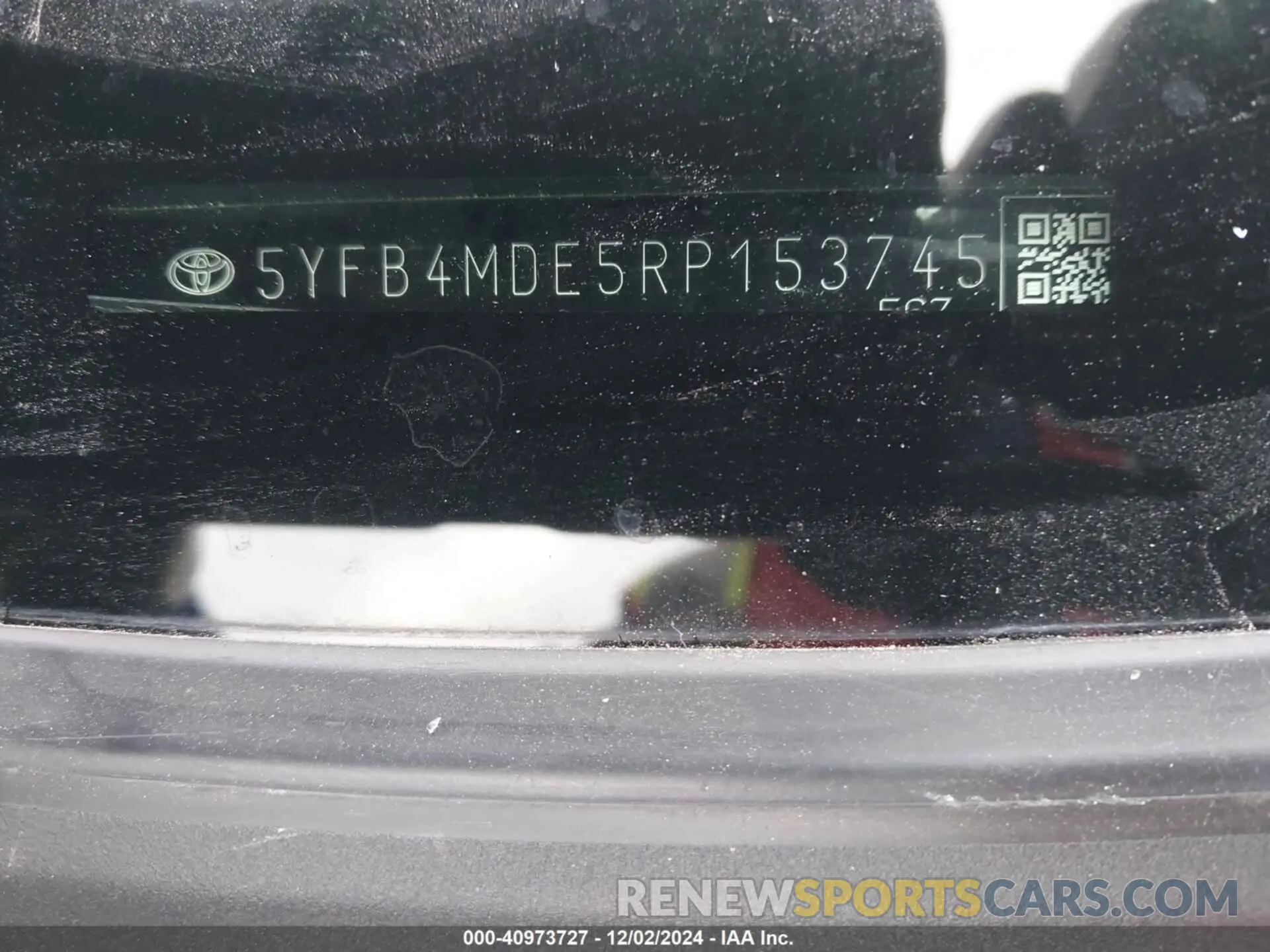 9 fotografías del automóvil dañado 5YFB4MDE5RP153745 TOYOTA COROLLA 2024