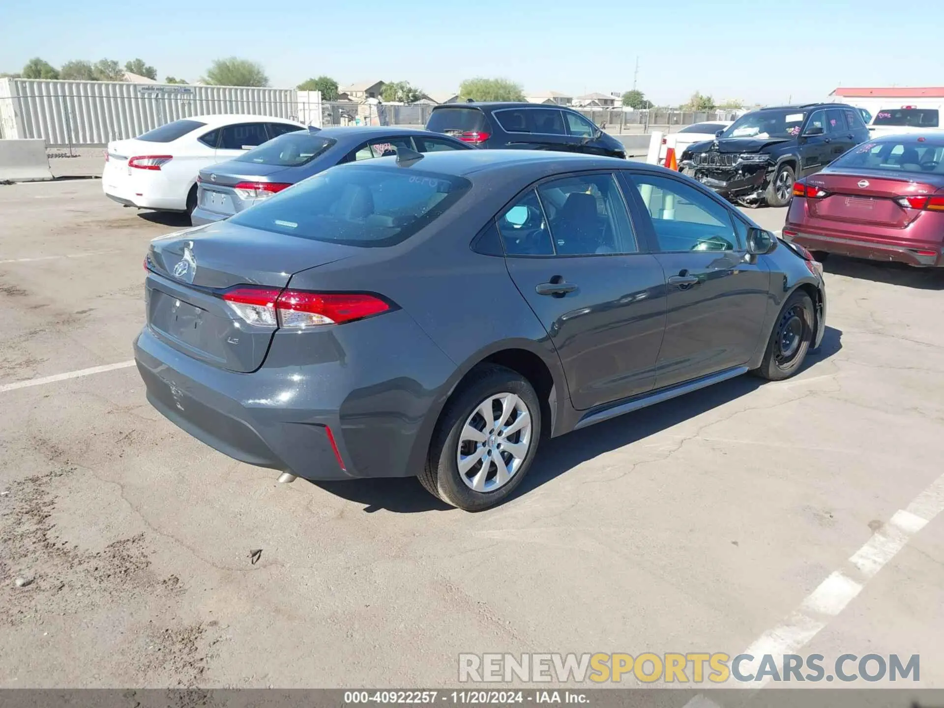 4 fotografías del automóvil dañado 5YFB4MDE5RP166446 TOYOTA COROLLA 2024