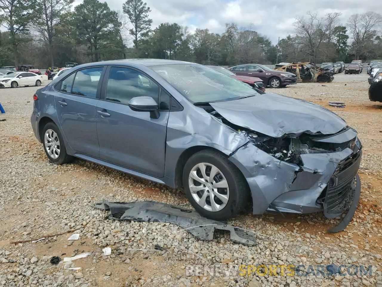 4 fotografías del automóvil dañado 5YFB4MDE5RP167628 TOYOTA COROLLA 2024