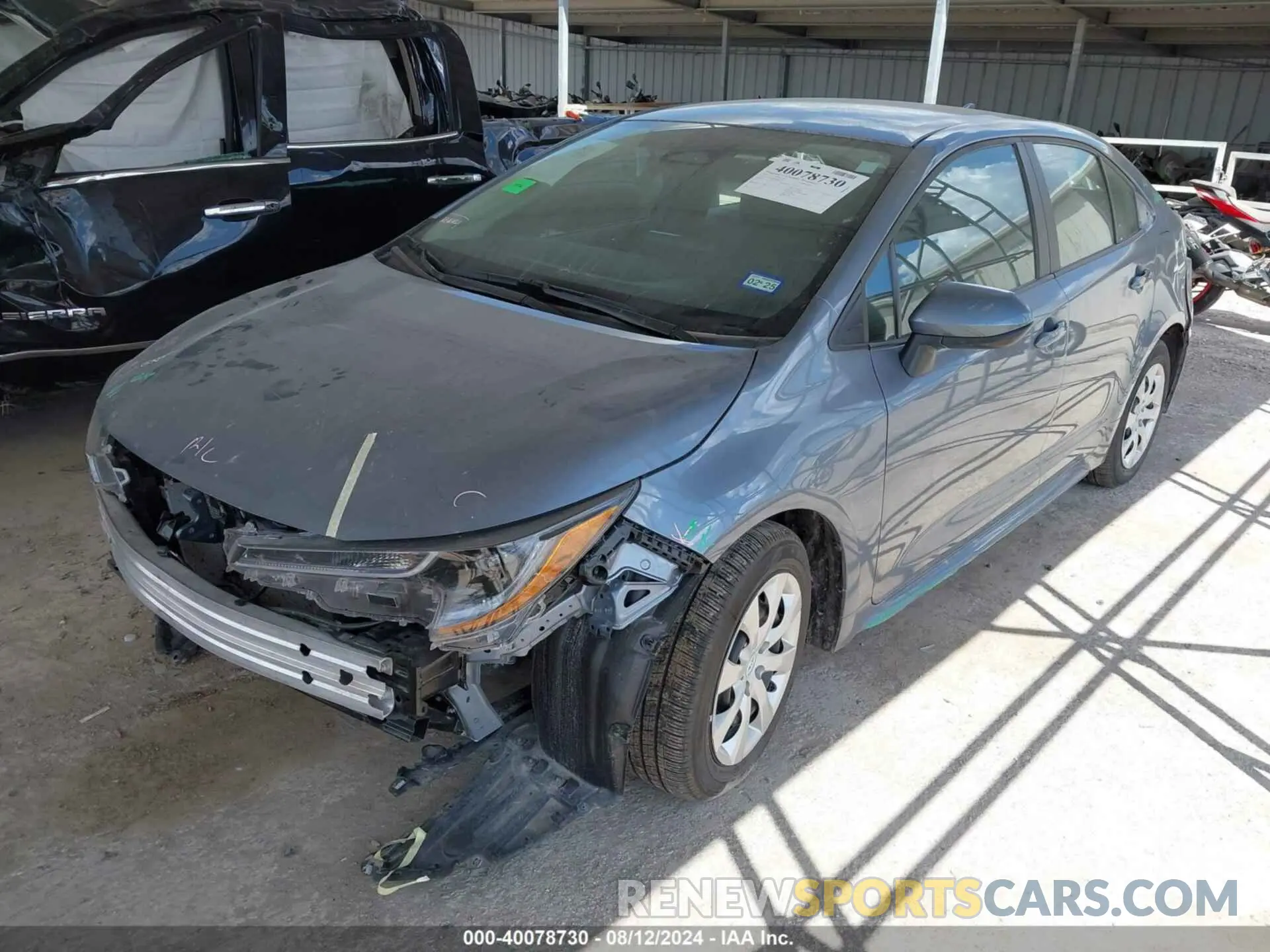 2 fotografías del automóvil dañado 5YFB4MDE6RP097167 TOYOTA COROLLA 2024