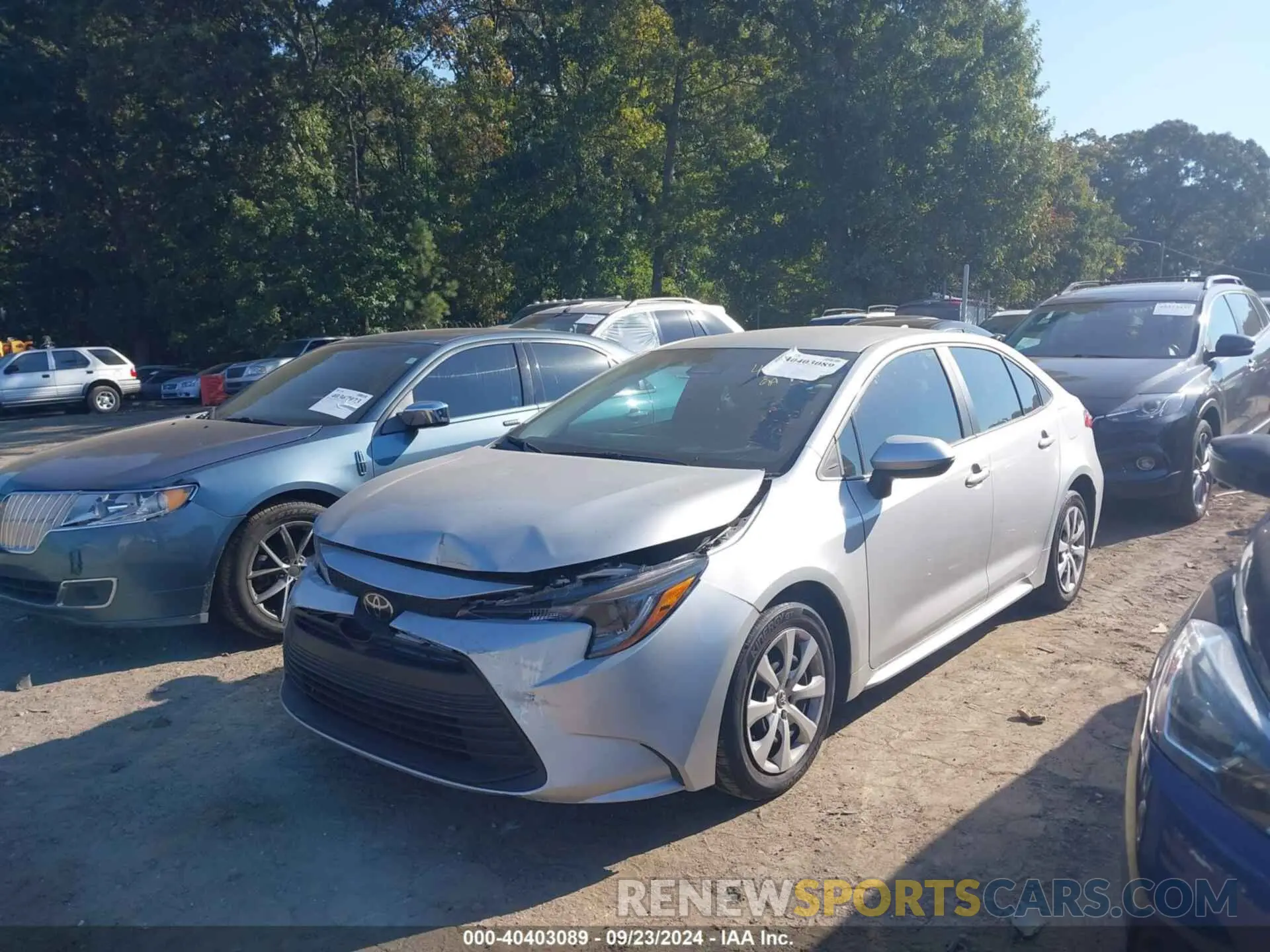 2 fotografías del automóvil dañado 5YFB4MDE6RP149641 TOYOTA COROLLA 2024