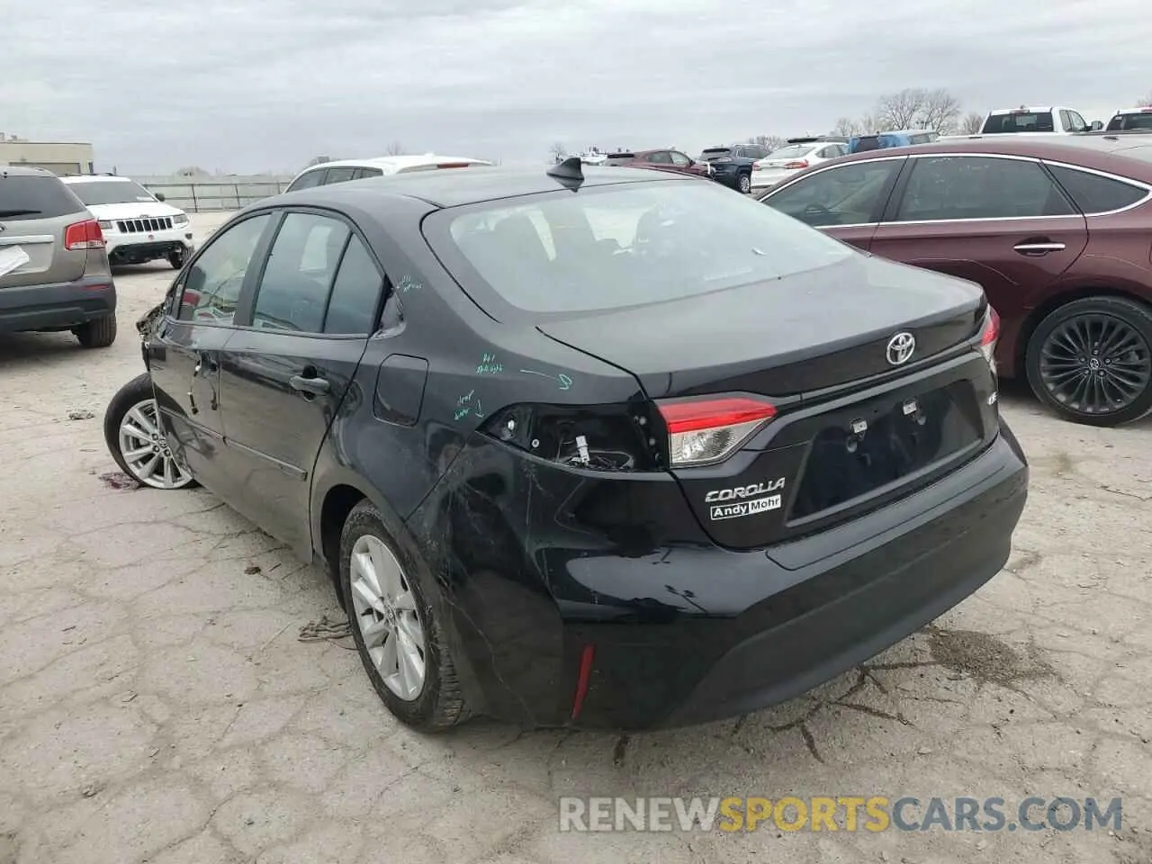 2 fotografías del automóvil dañado 5YFB4MDE6RP185183 TOYOTA COROLLA 2024