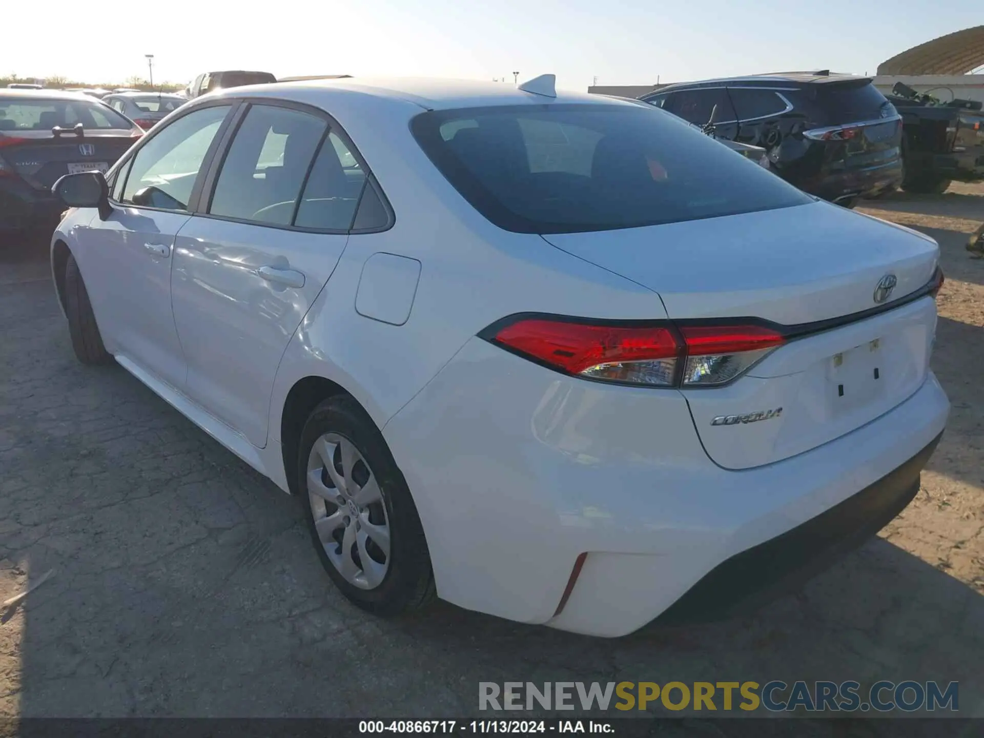 3 fotografías del automóvil dañado 5YFB4MDE7RP113246 TOYOTA COROLLA 2024