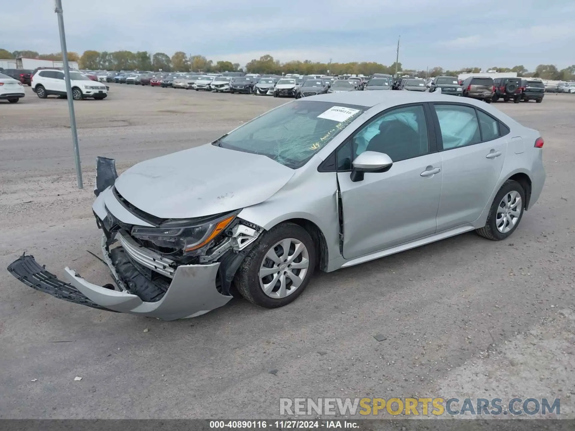 2 fotografías del automóvil dañado 5YFB4MDE7RP148210 TOYOTA COROLLA 2024