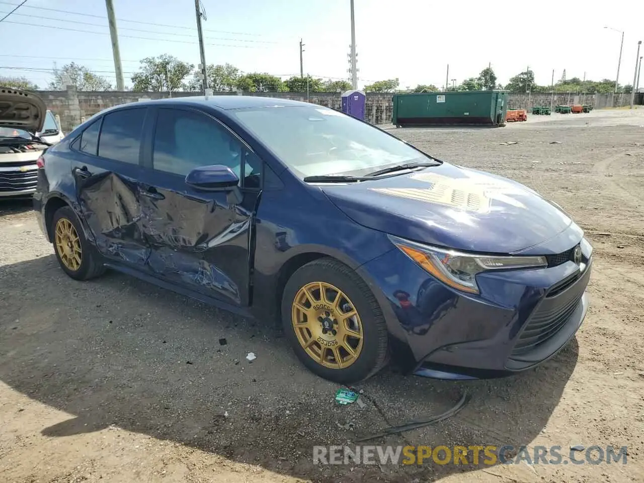 4 fotografías del automóvil dañado 5YFB4MDE7RP159630 TOYOTA COROLLA 2024