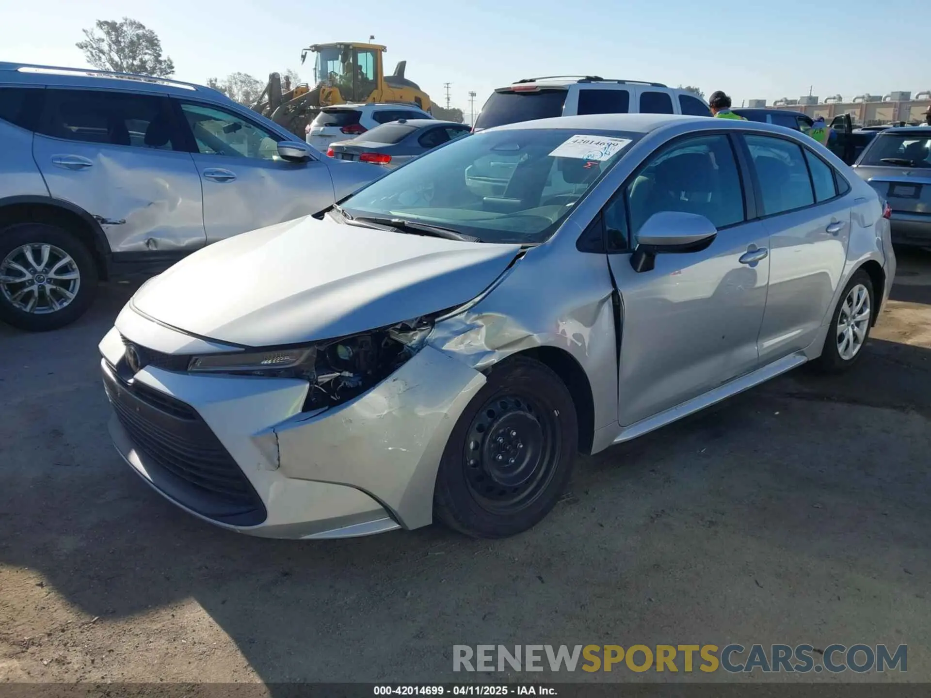 2 fotografías del automóvil dañado 5YFB4MDE7RP199755 TOYOTA COROLLA 2024