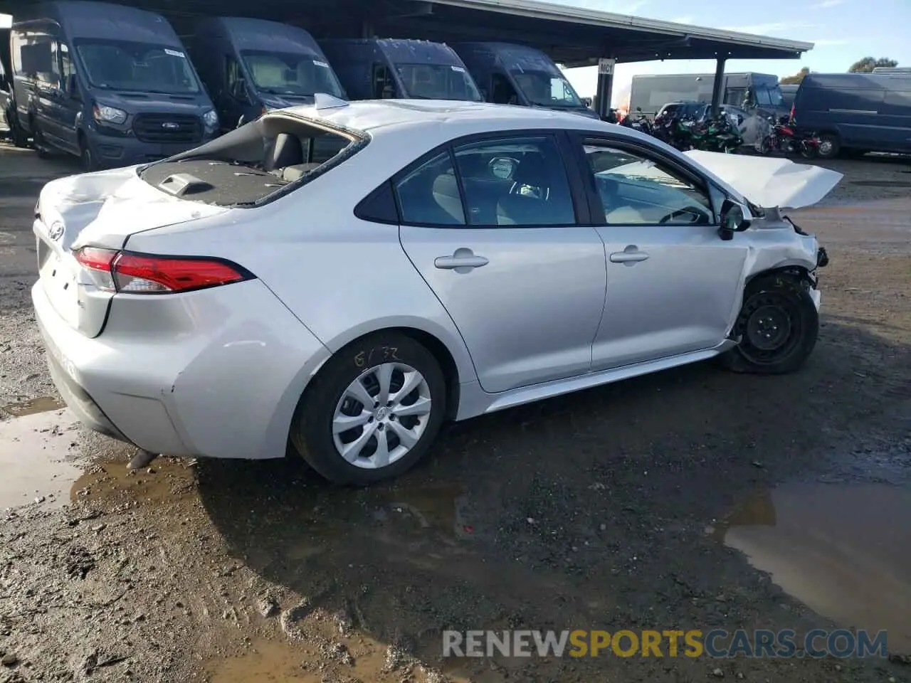 3 fotografías del automóvil dañado 5YFB4MDE8RP115121 TOYOTA COROLLA 2024