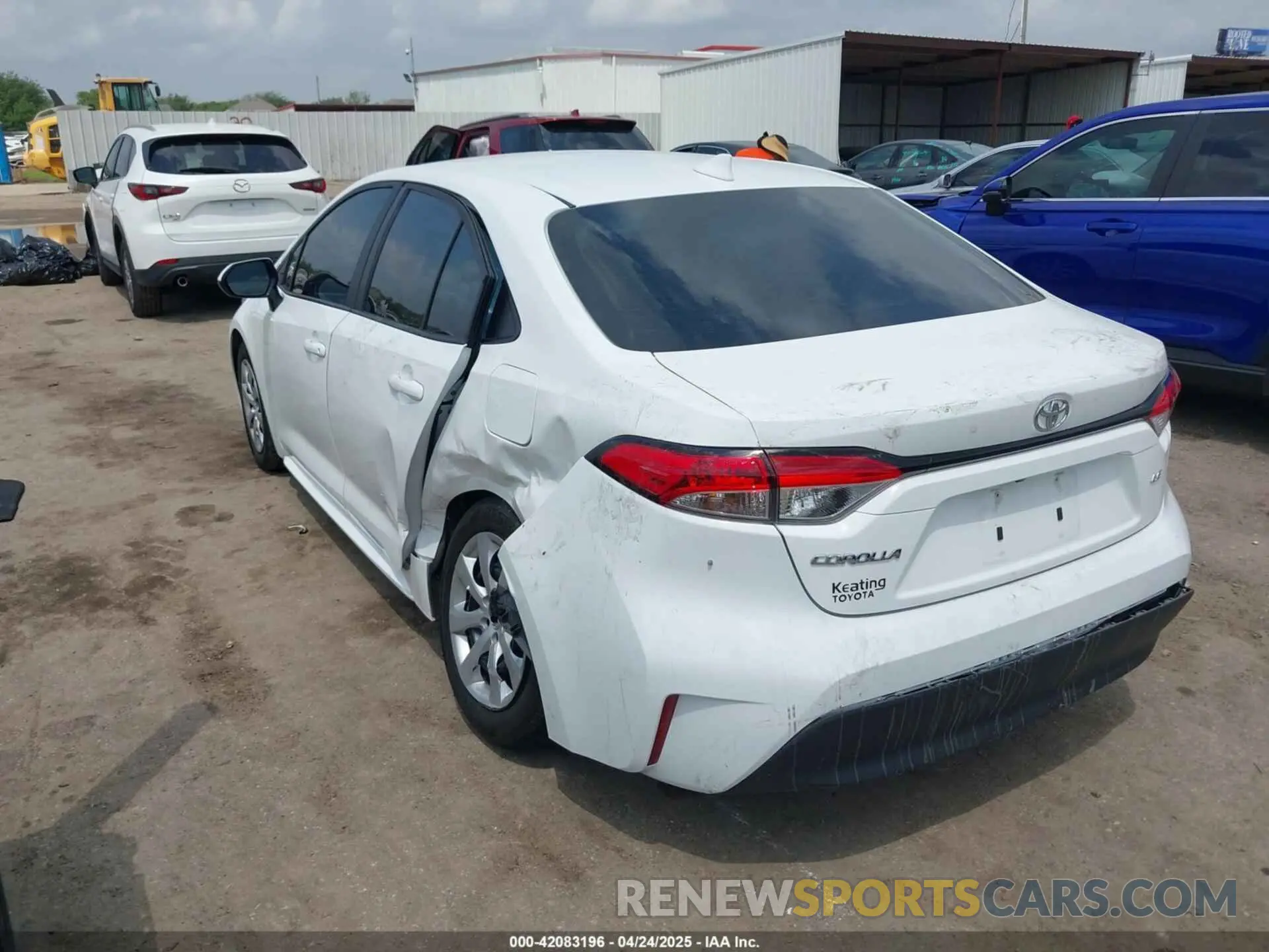 3 fotografías del automóvil dañado 5YFB4MDE8RP128628 TOYOTA COROLLA 2024