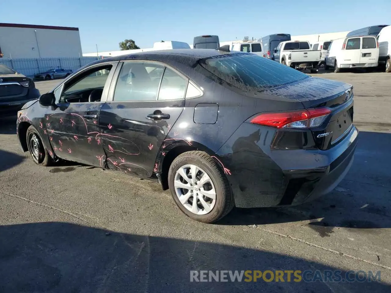 2 fotografías del automóvil dañado 5YFB4MDE8RP152606 TOYOTA COROLLA 2024