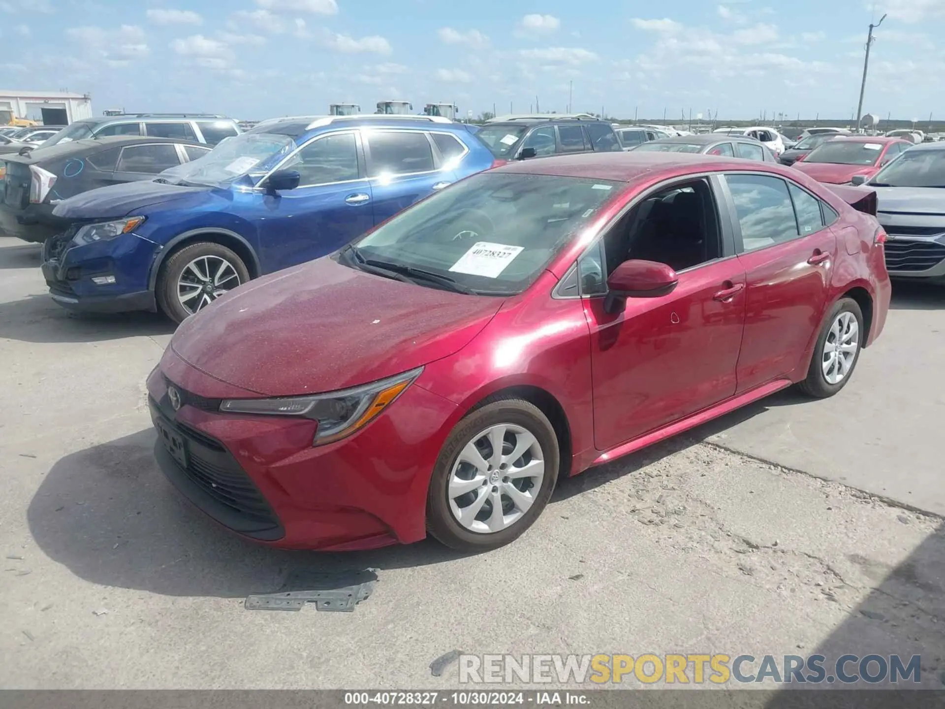 2 fotografías del automóvil dañado 5YFB4MDE8RP158468 TOYOTA COROLLA 2024