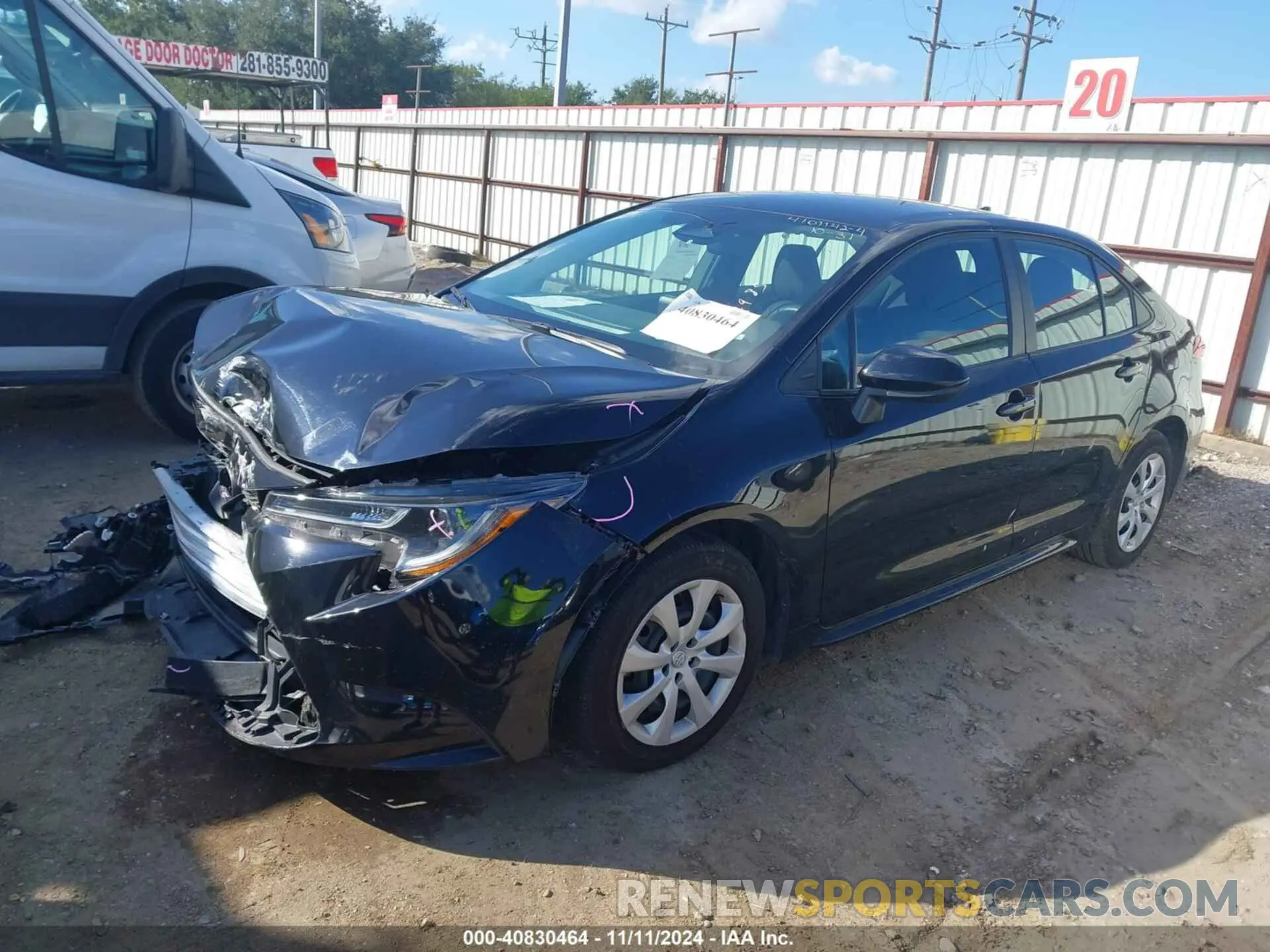 2 fotografías del automóvil dañado 5YFB4MDE9RP103673 TOYOTA COROLLA 2024