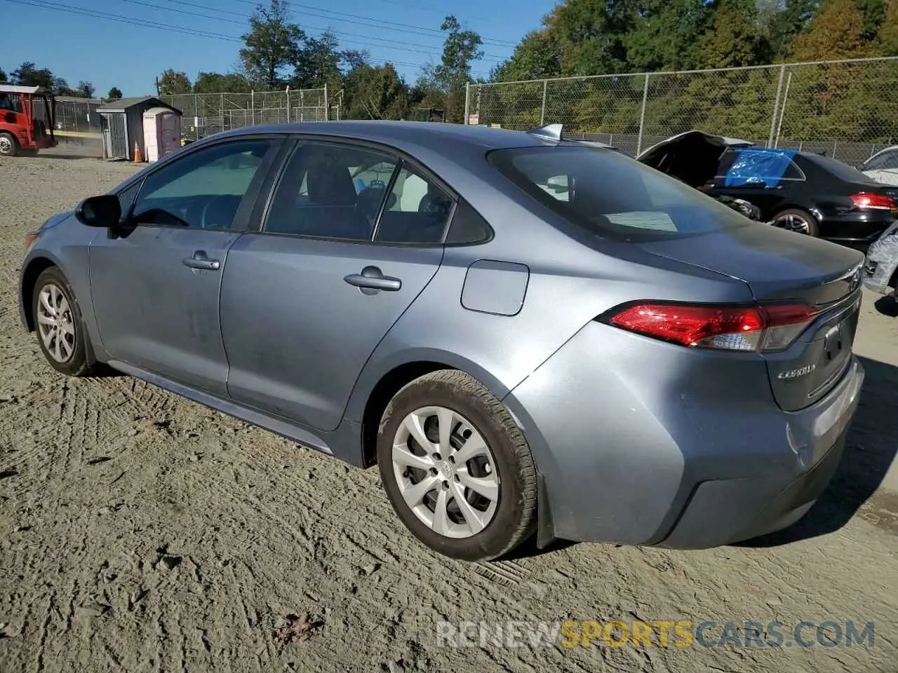 2 fotografías del automóvil dañado 5YFB4MDE9RP170144 TOYOTA COROLLA 2024