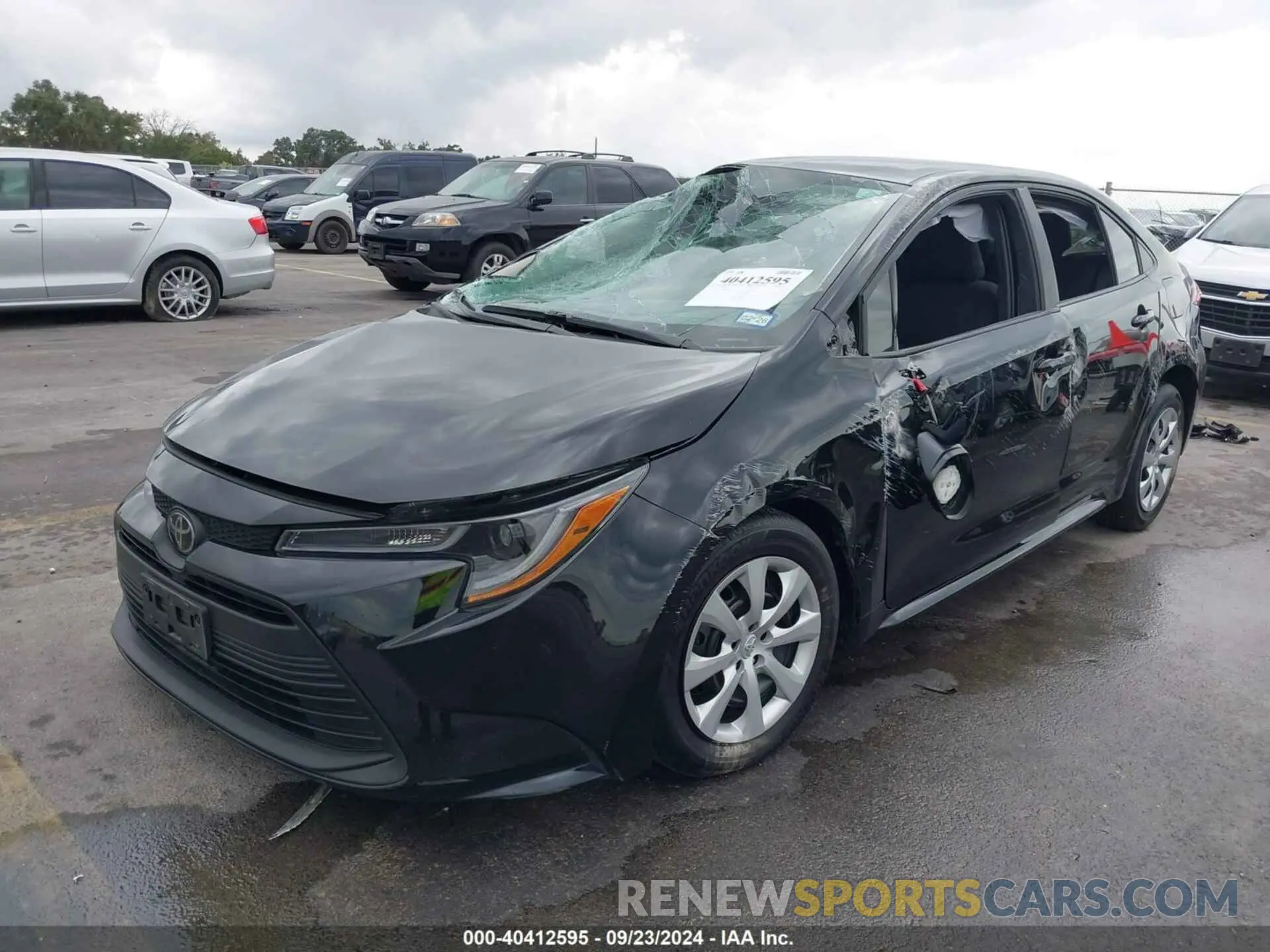 2 fotografías del automóvil dañado 5YFB4MDEXRP141624 TOYOTA COROLLA 2024