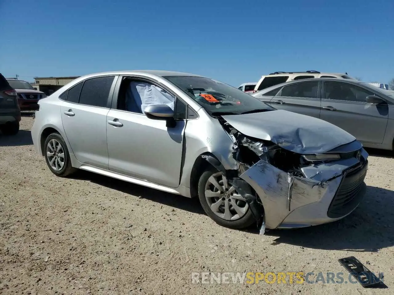 4 fotografías del automóvil dañado 5YFB4MDEXRP174140 TOYOTA COROLLA 2024