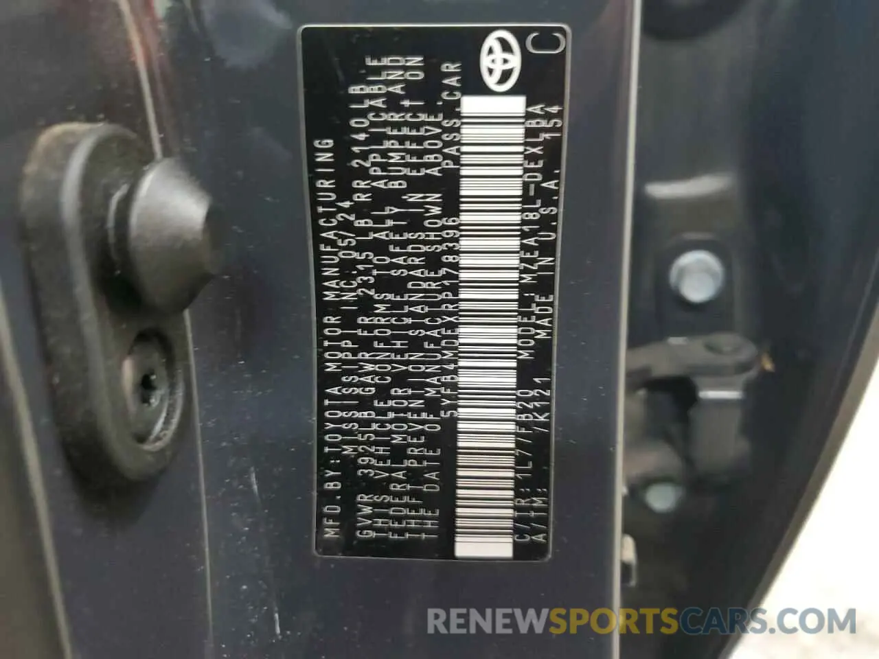 13 fotografías del automóvil dañado 5YFB4MDEXRP178396 TOYOTA COROLLA 2024
