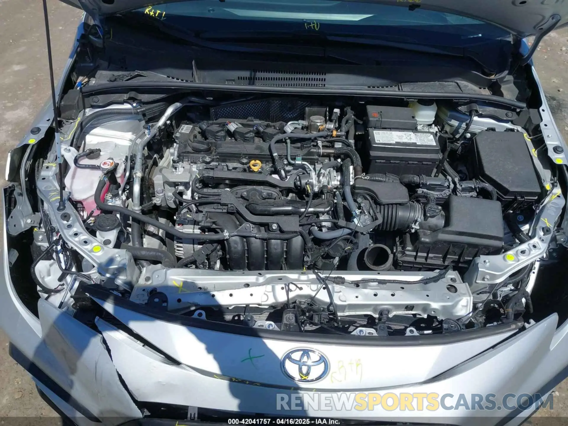 10 fotografías del automóvil dañado 5YFP4MCE0RP196915 TOYOTA COROLLA 2024