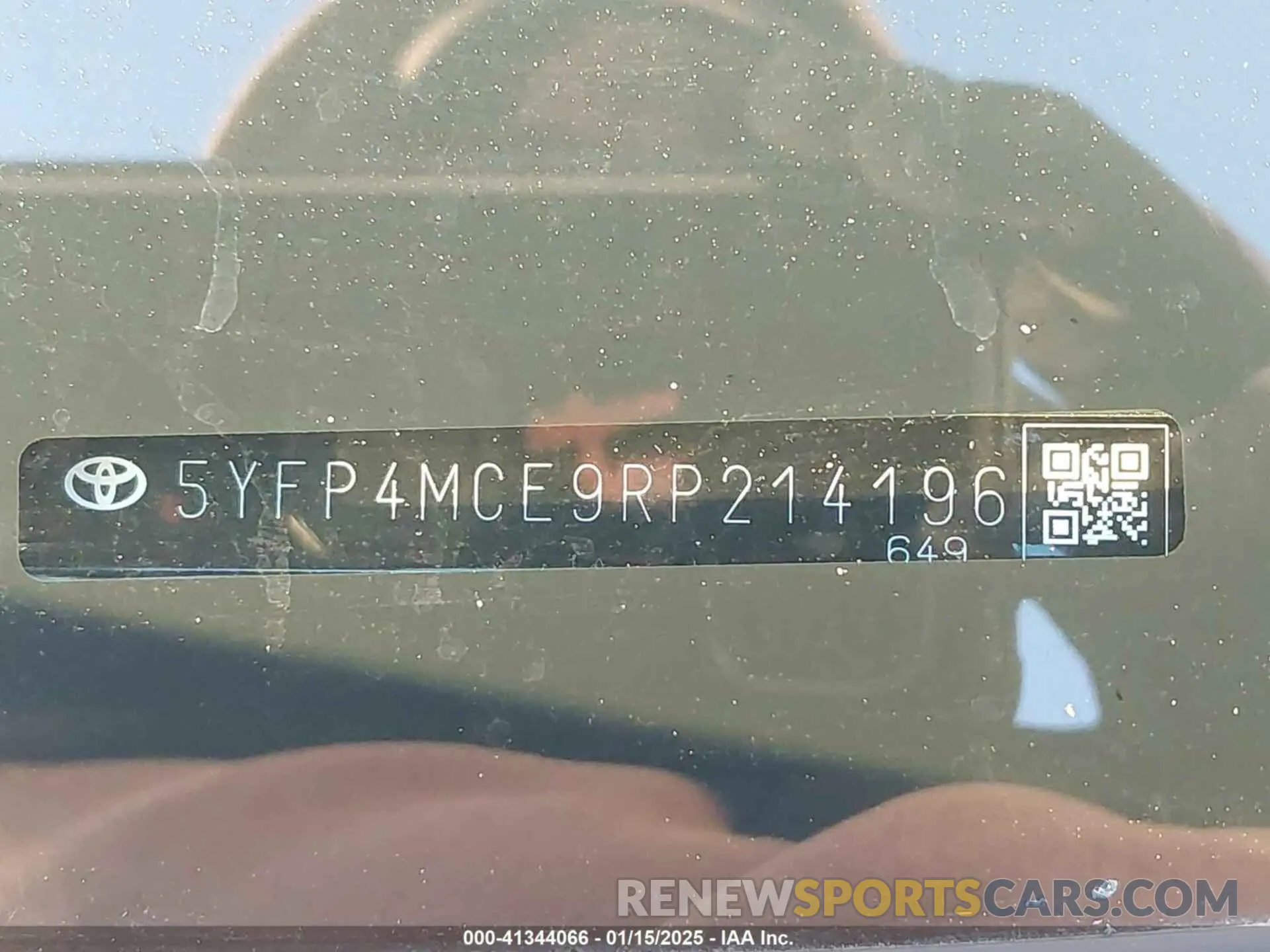 9 fotografías del automóvil dañado 5YFP4MCE9RP214196 TOYOTA COROLLA 2024