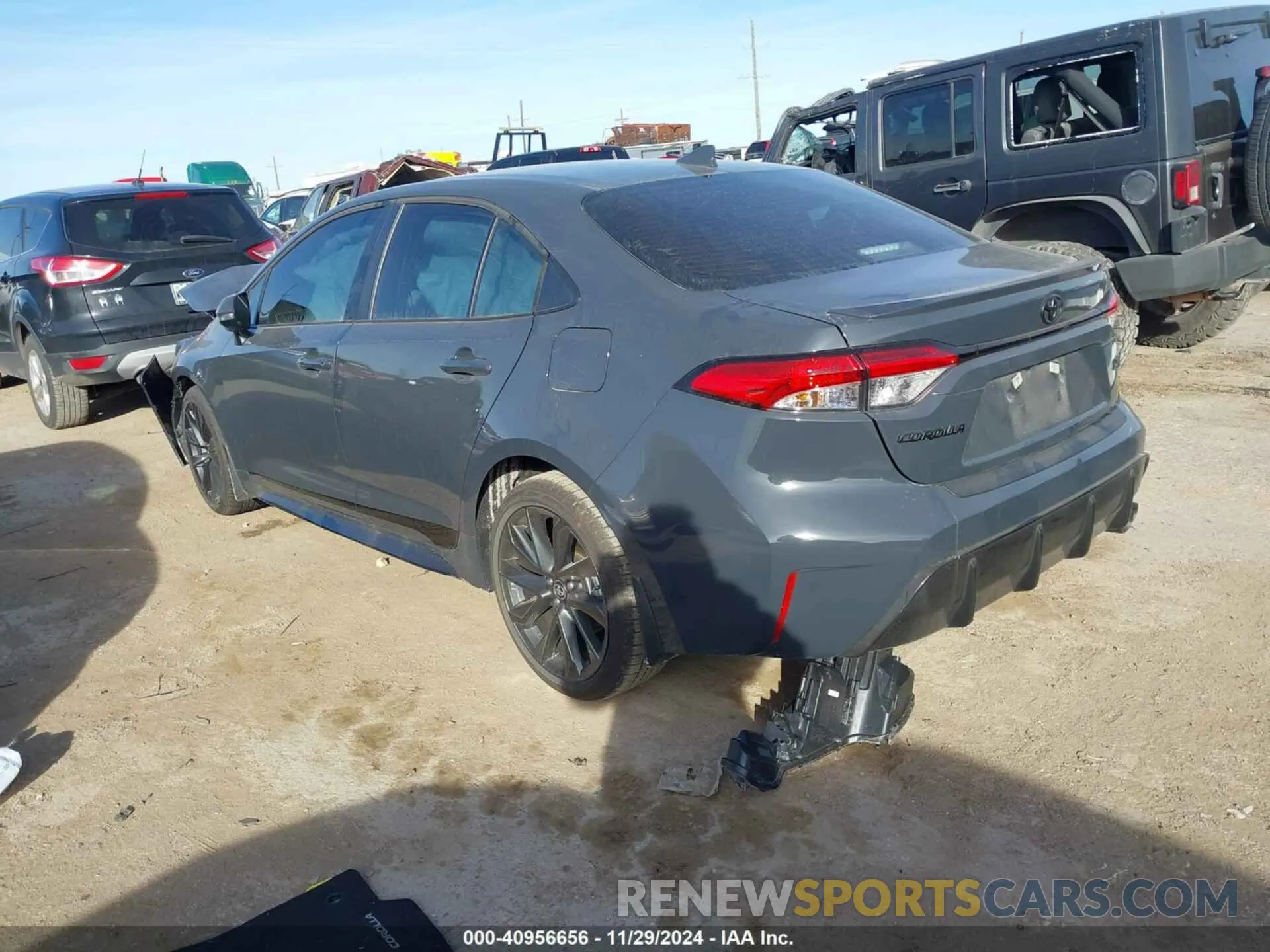 3 fotografías del automóvil dañado 5YFS4MCE1RP211643 TOYOTA COROLLA 2024