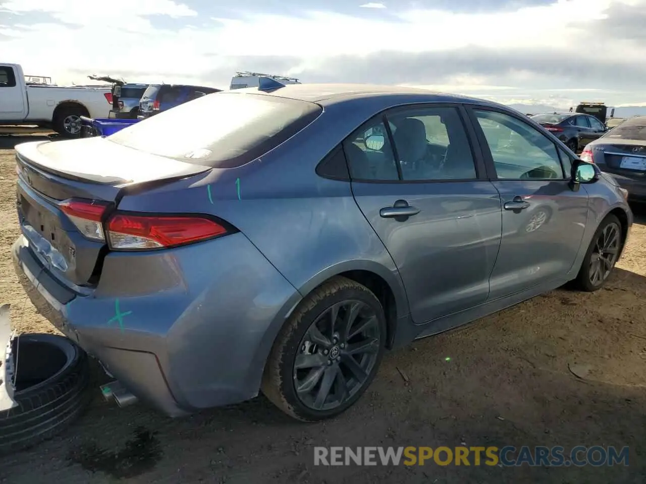3 fotografías del automóvil dañado 5YFS4MCE3RP192240 TOYOTA COROLLA 2024